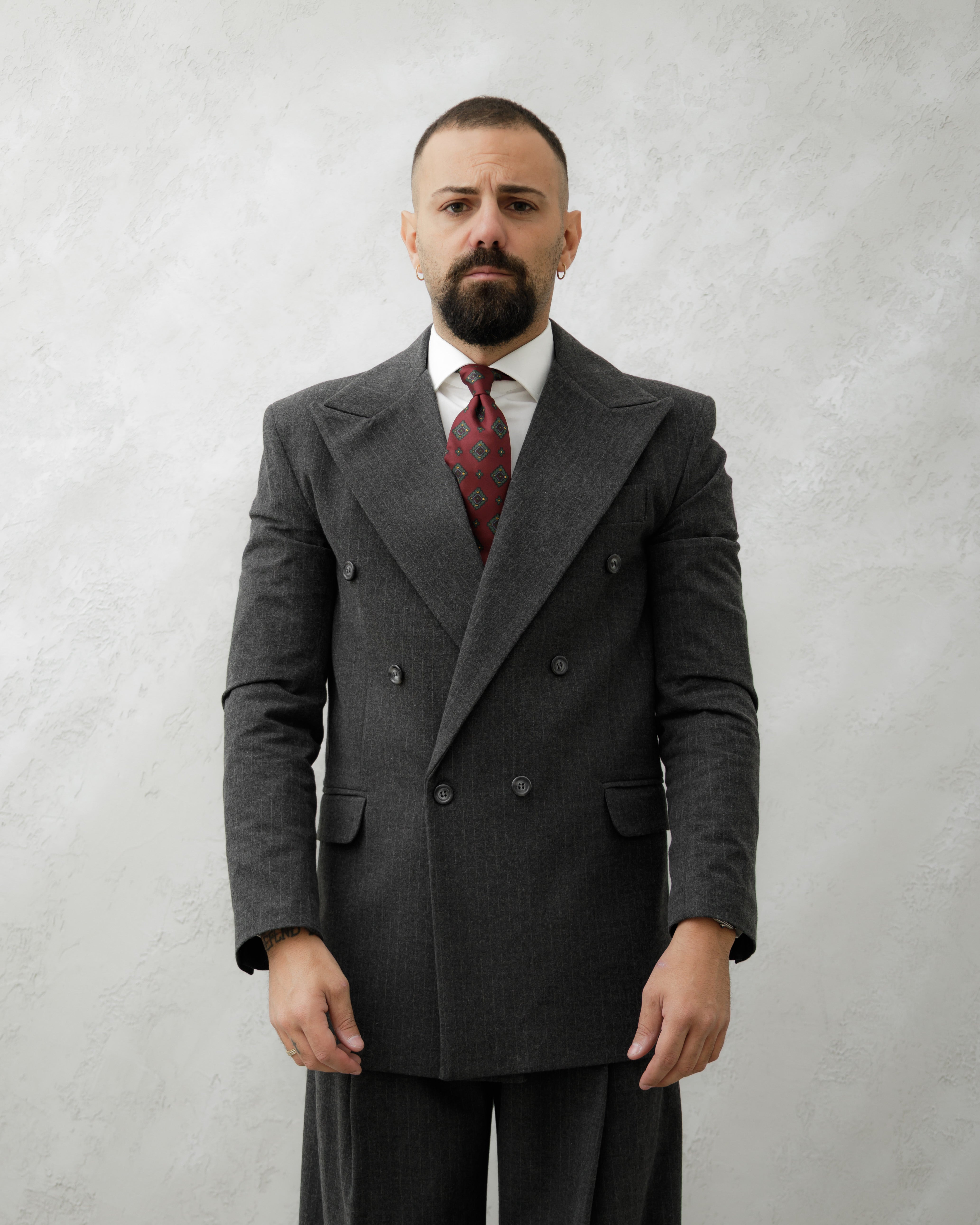 GIACCA PARIGI LANA -MA1029 GRIGIO