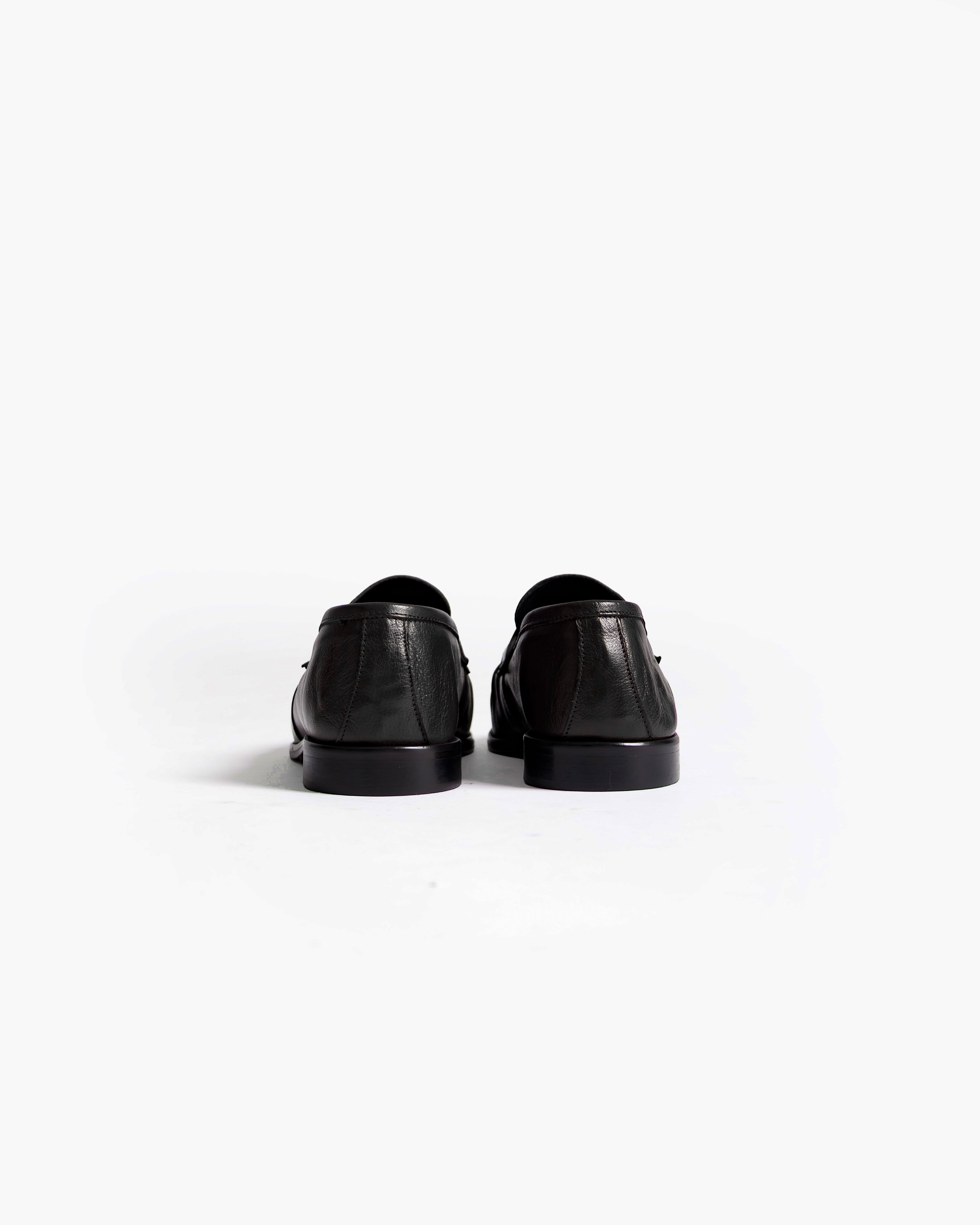 Mocassino in pelle penny - NERO