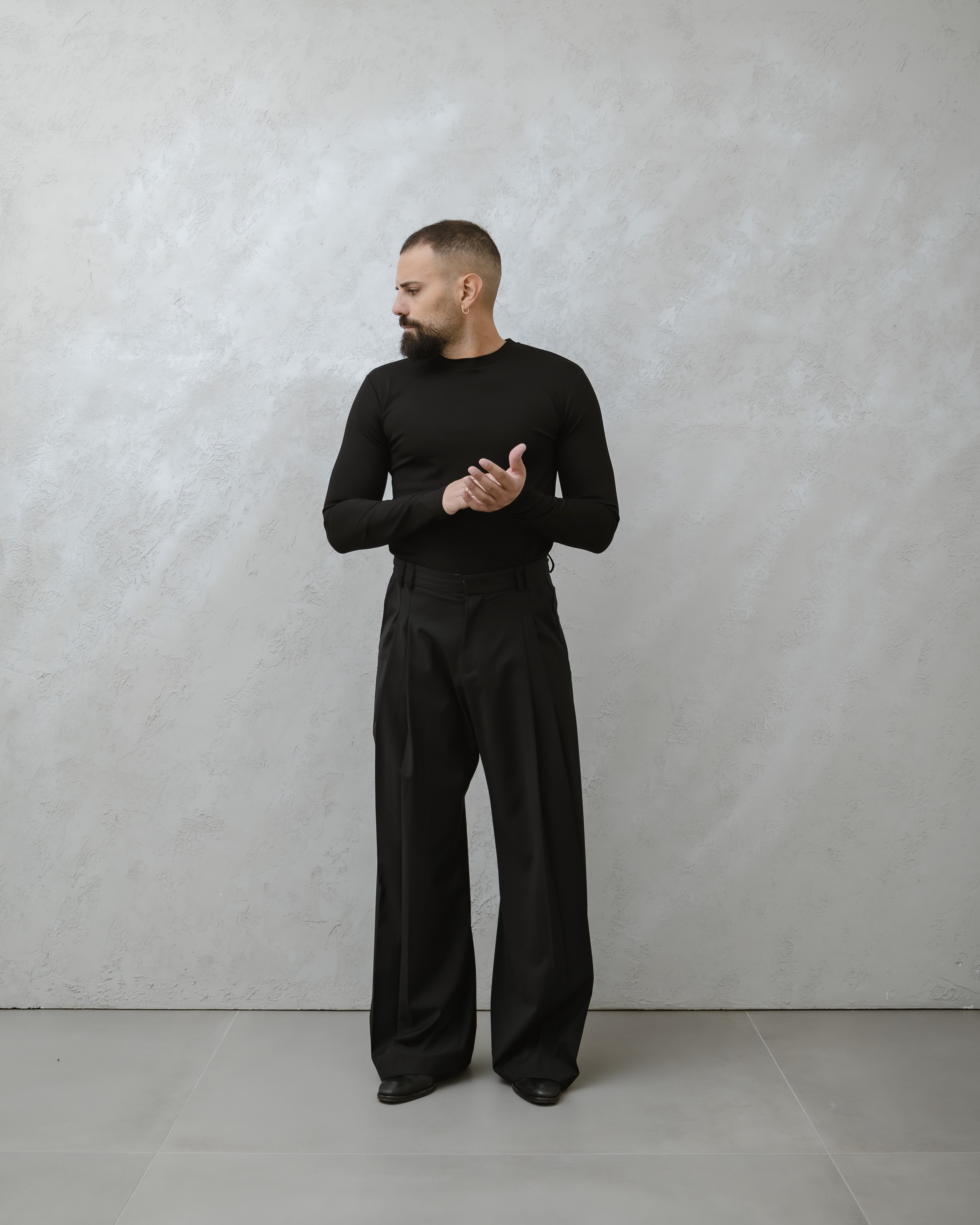 T-SHIRT GIROCOLLO PUNTO MILANO - MA1017PM NERO