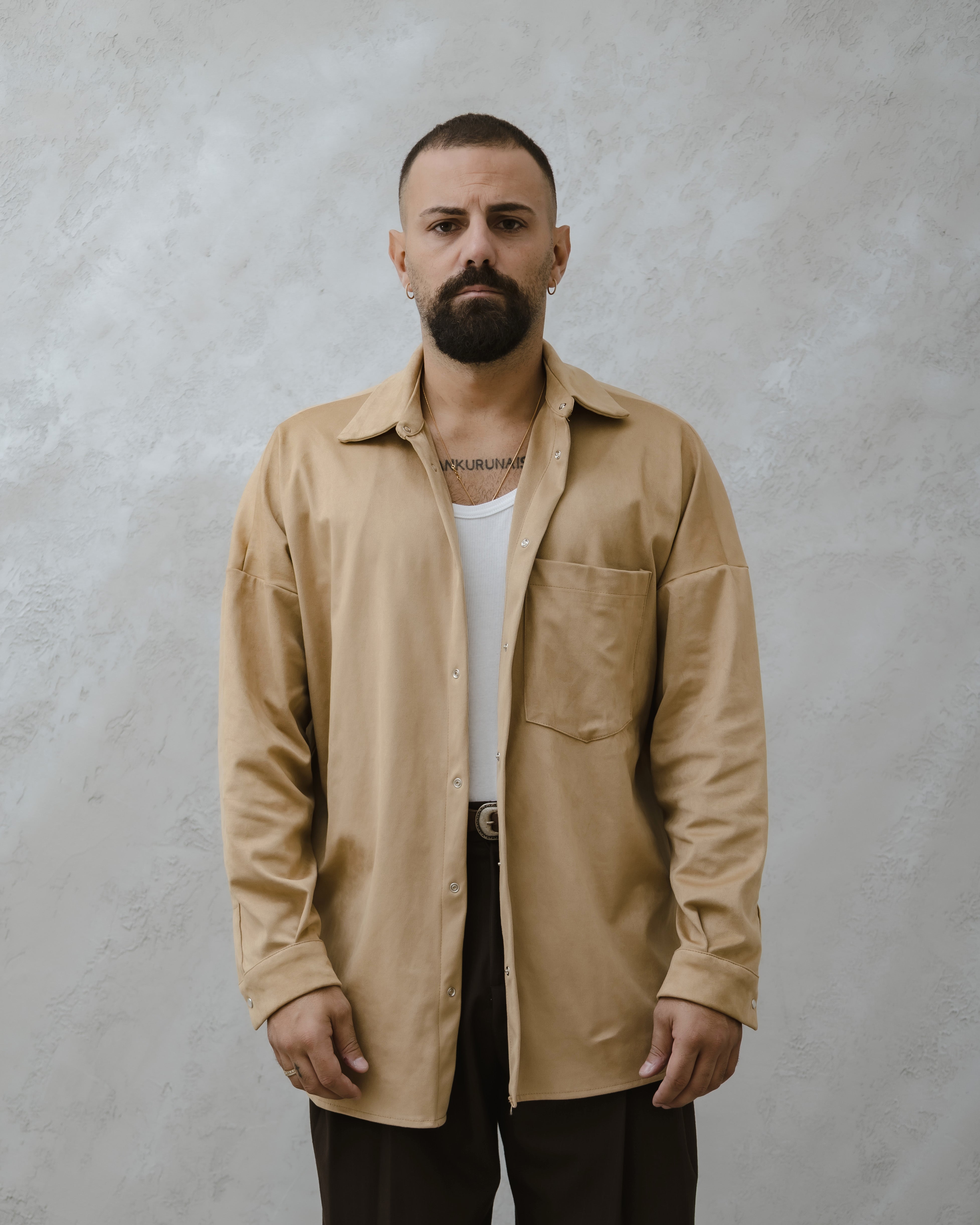 CAMICIA DAINETTO-MA1018 Beige