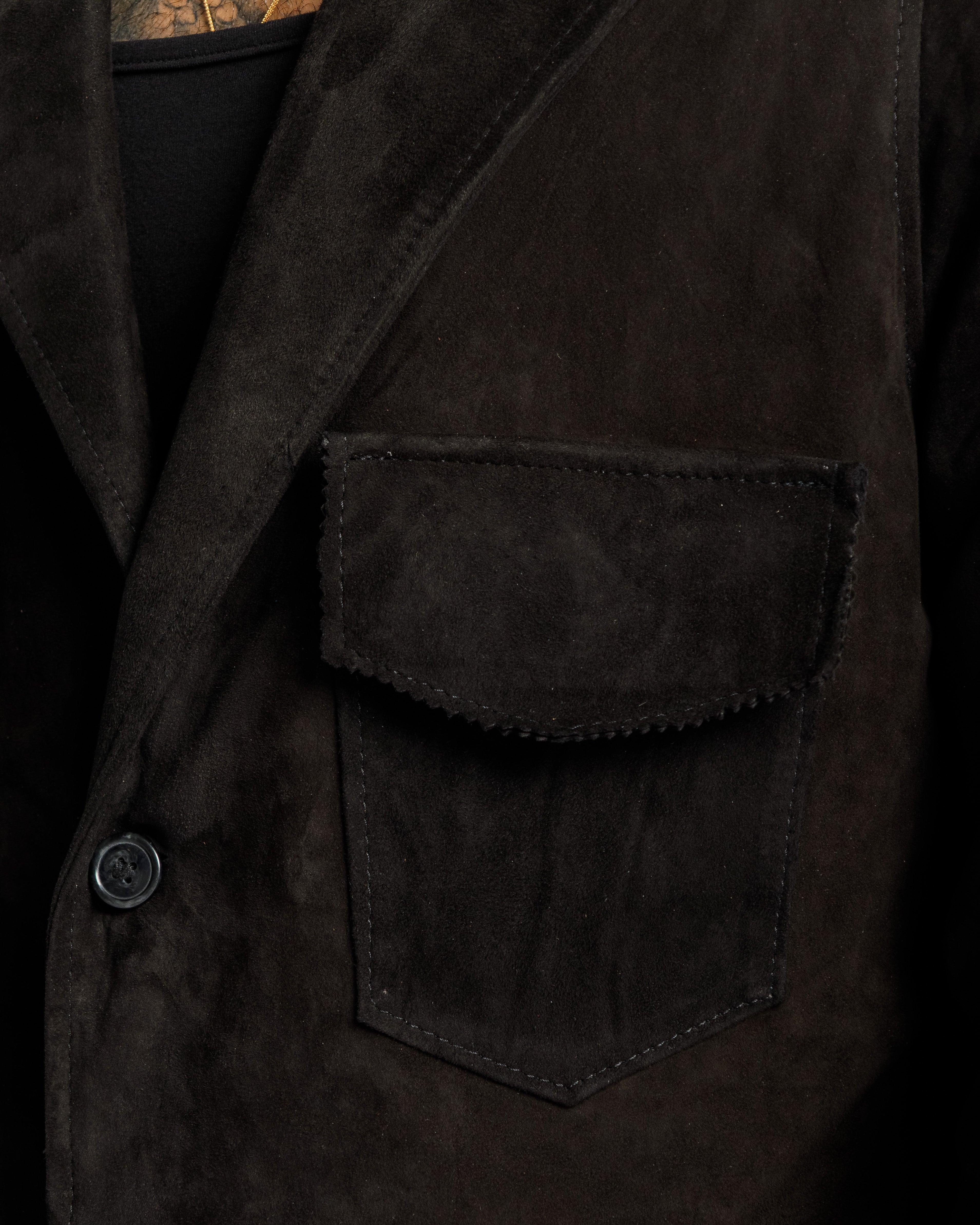 Giacca camoscio - MA71396 Nera