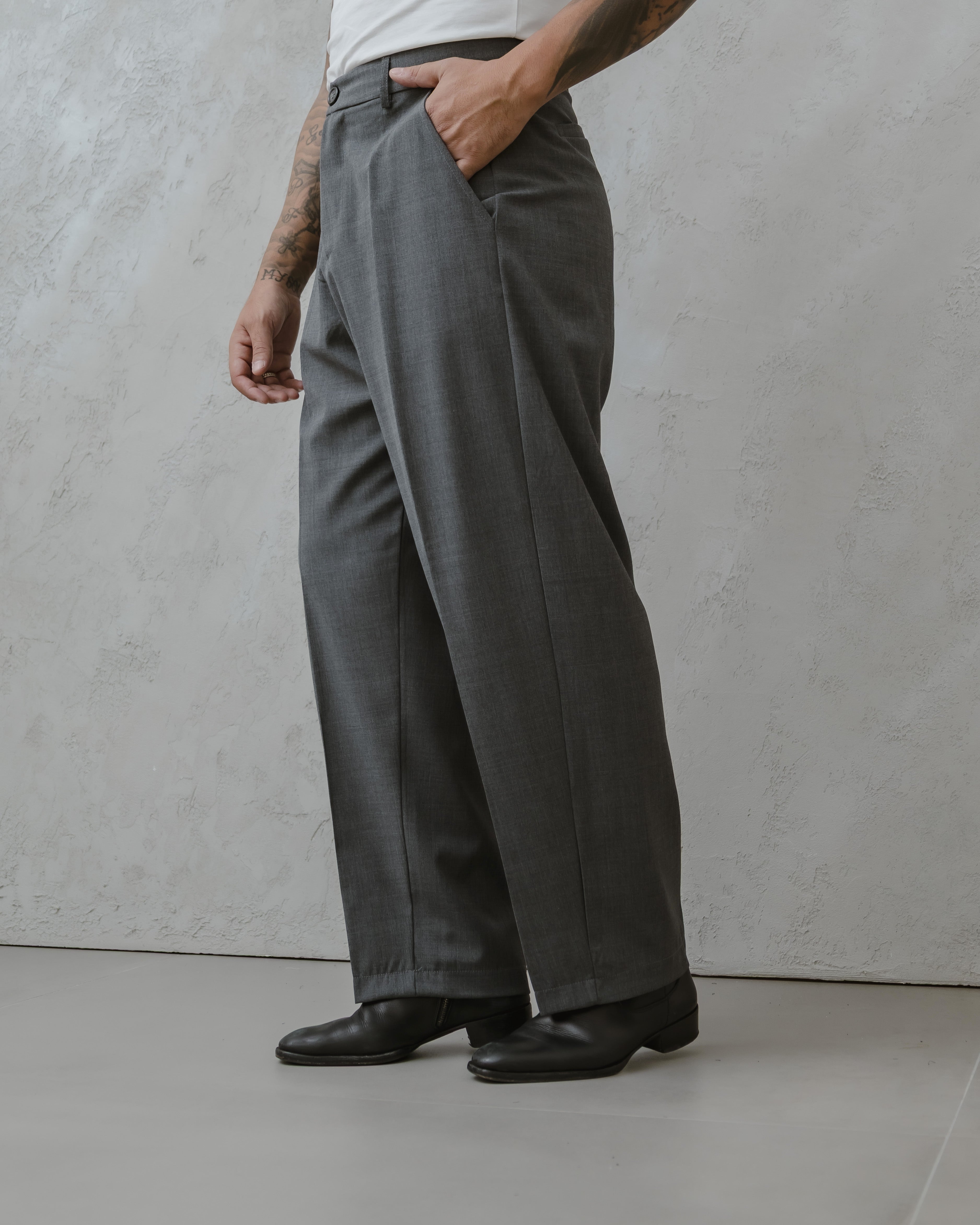 PANTALONI BALLON-MA1013 GRIGIO