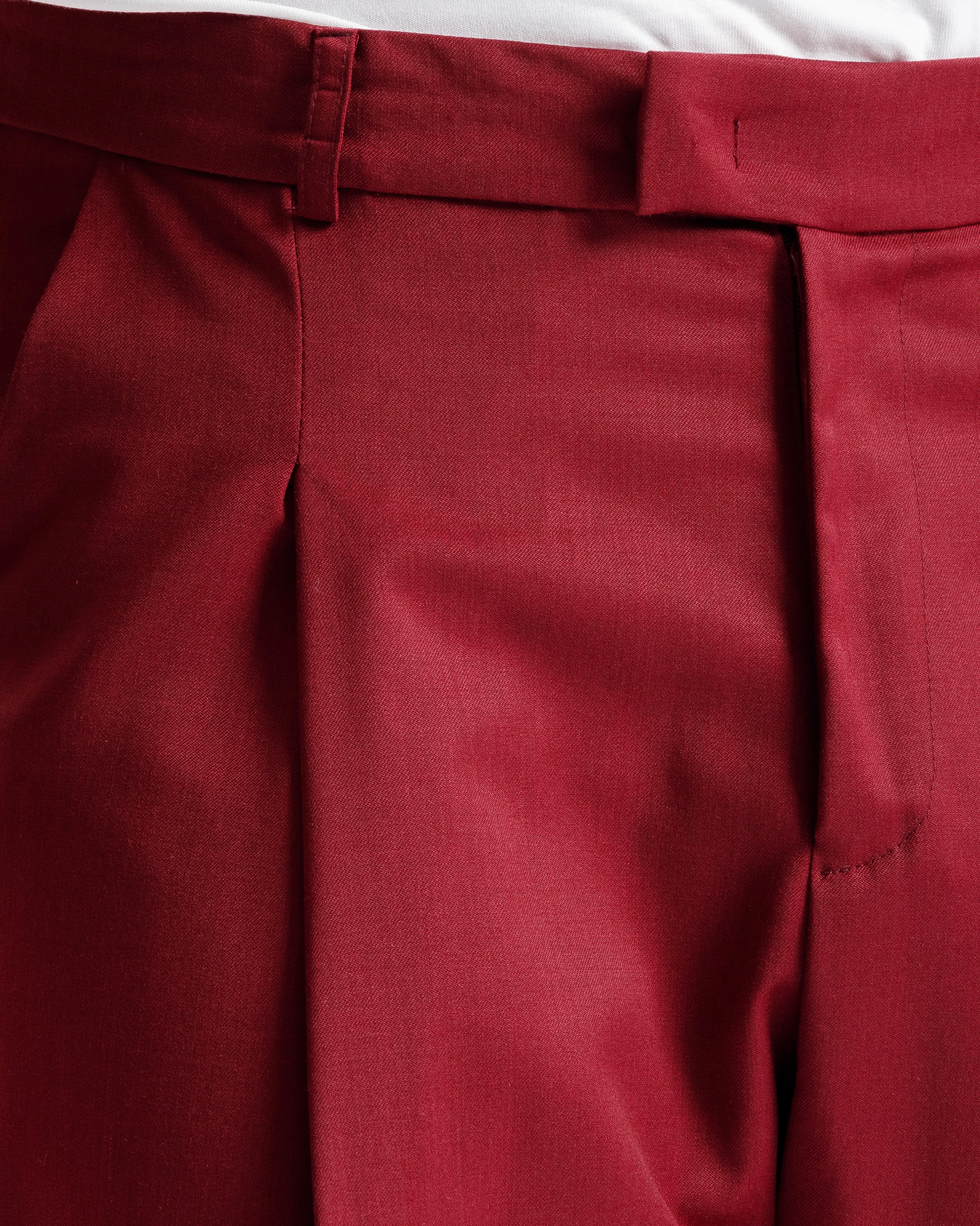 Pantaloni Wide Fit Ma1031 Bordeaux