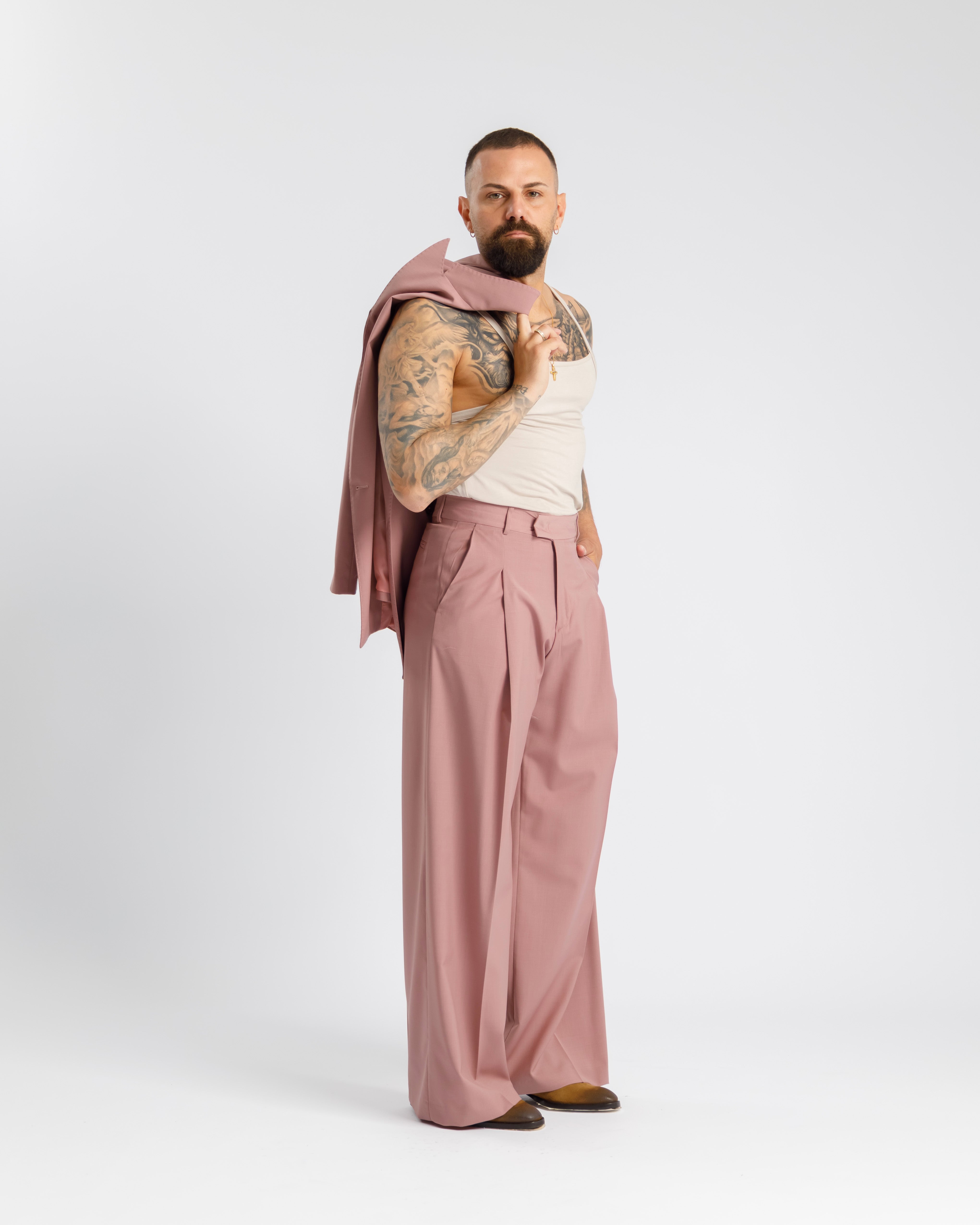 Pantaloni Wide Fit - Ma1031 Rosa