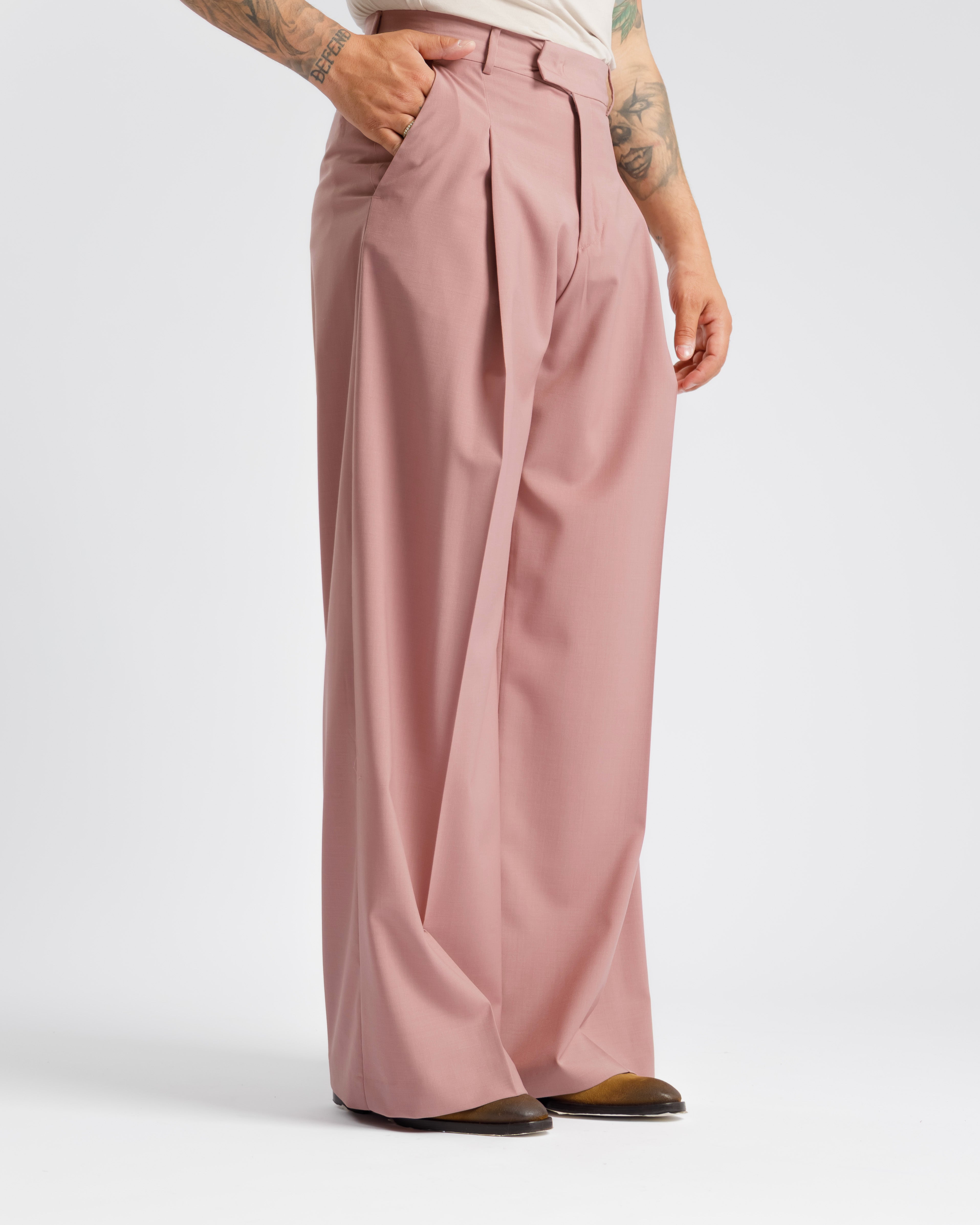Pantaloni Wide Fit - Ma1031 Rosa