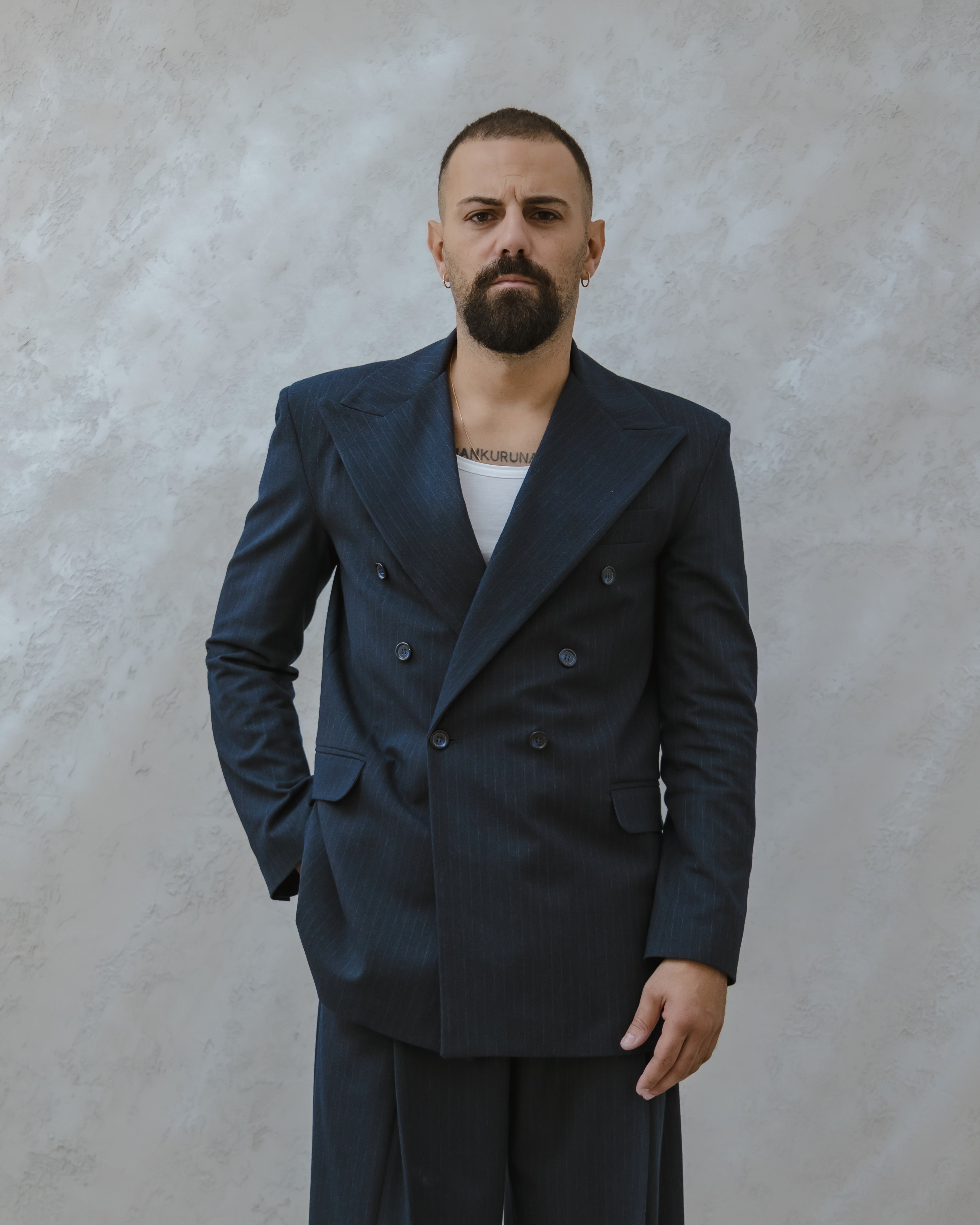 GIACCA PARIGI LANA -MA1029 BLU