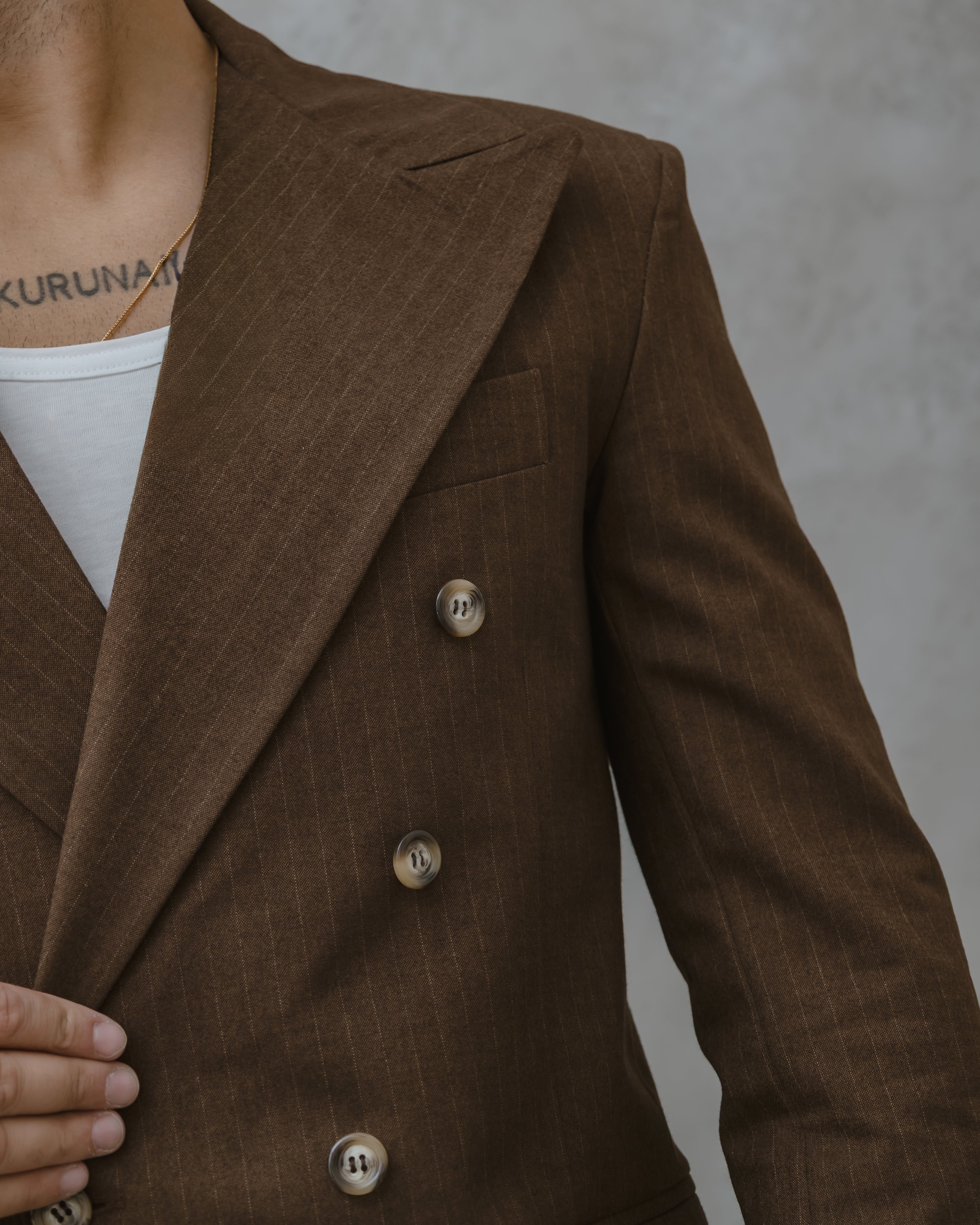 GIACCA PARIGI LANA -MA1029 MARRONE