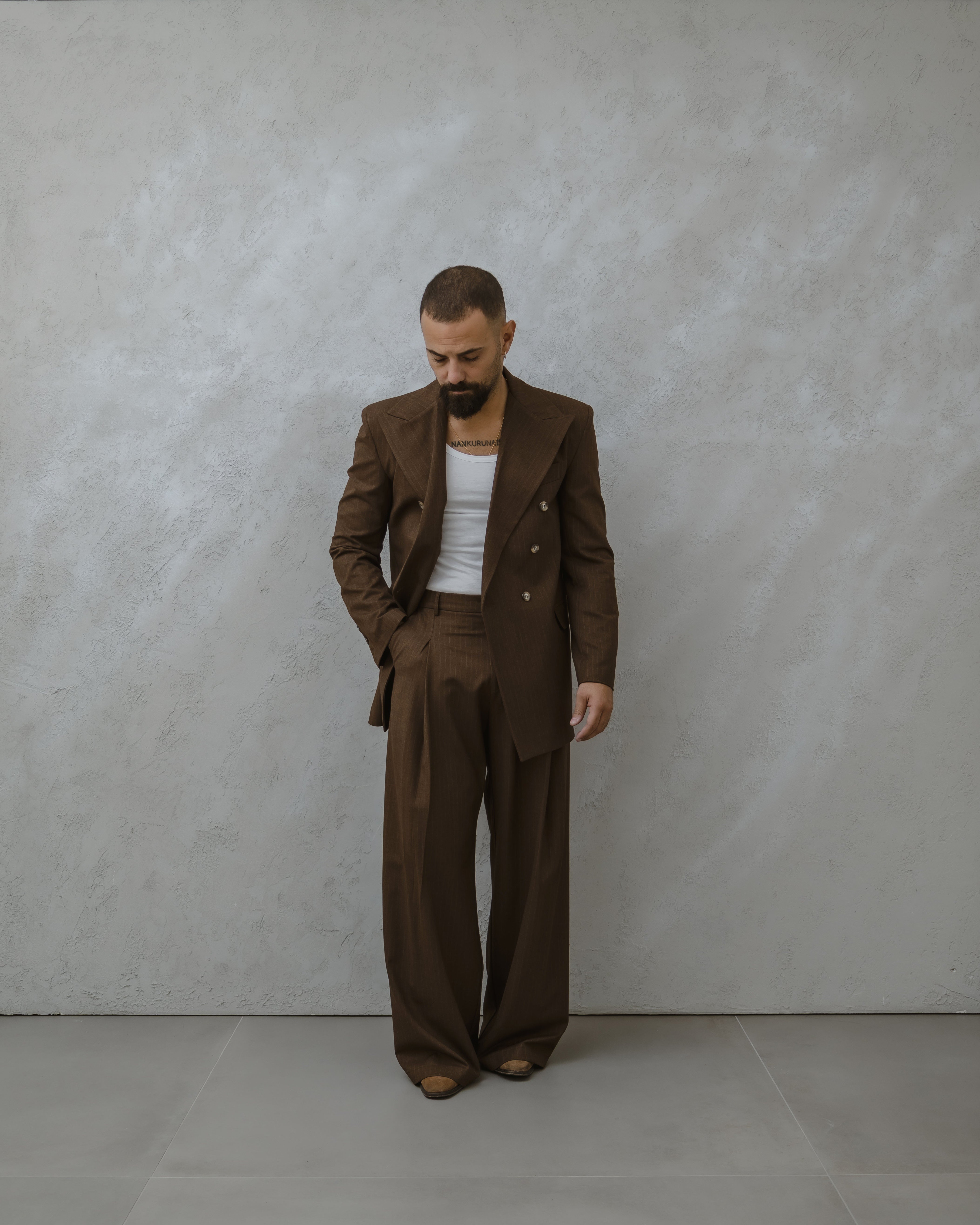 GIACCA PARIGI LANA -MA1029 MARRONE