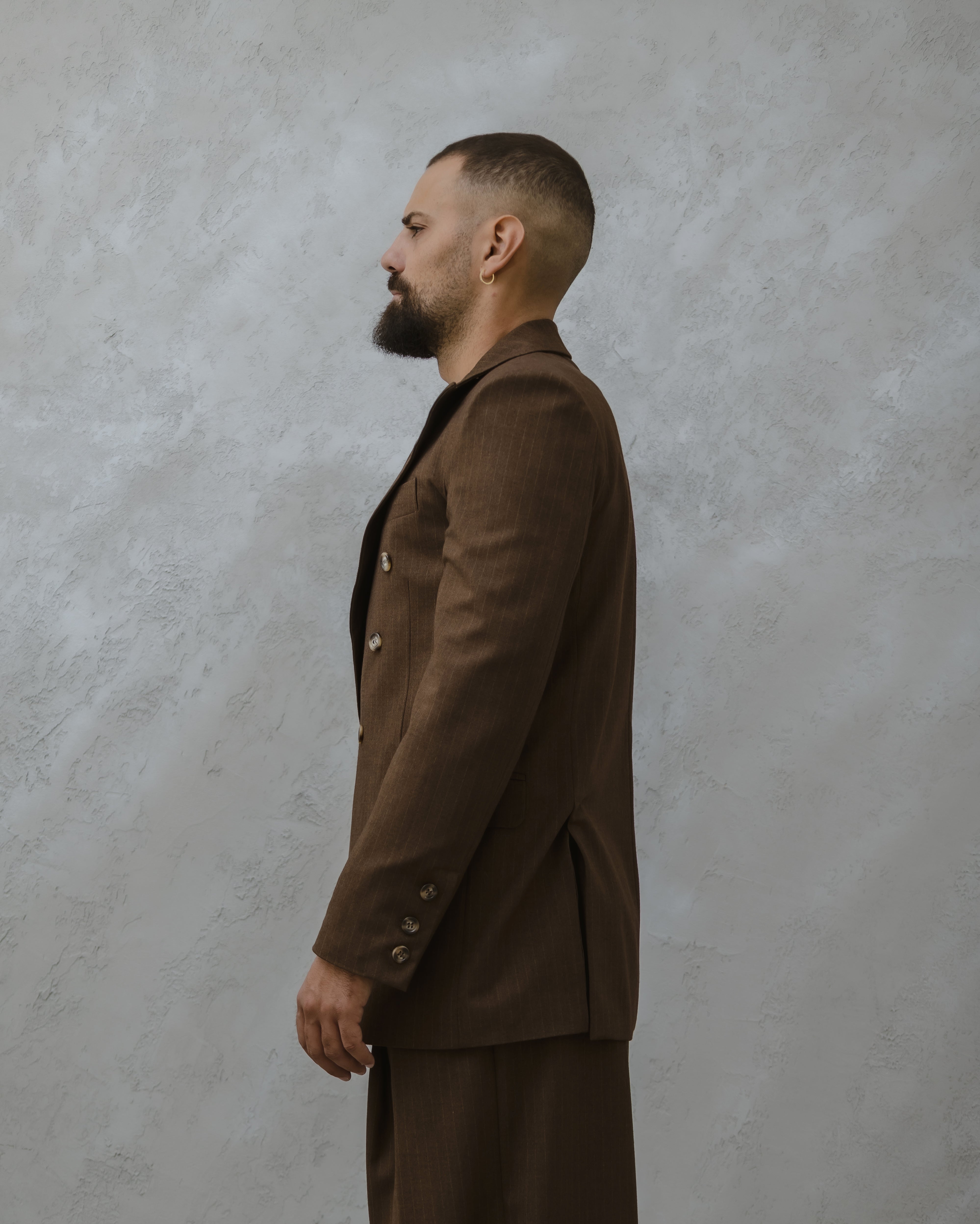 GIACCA PARIGI LANA -MA1029 MARRONE