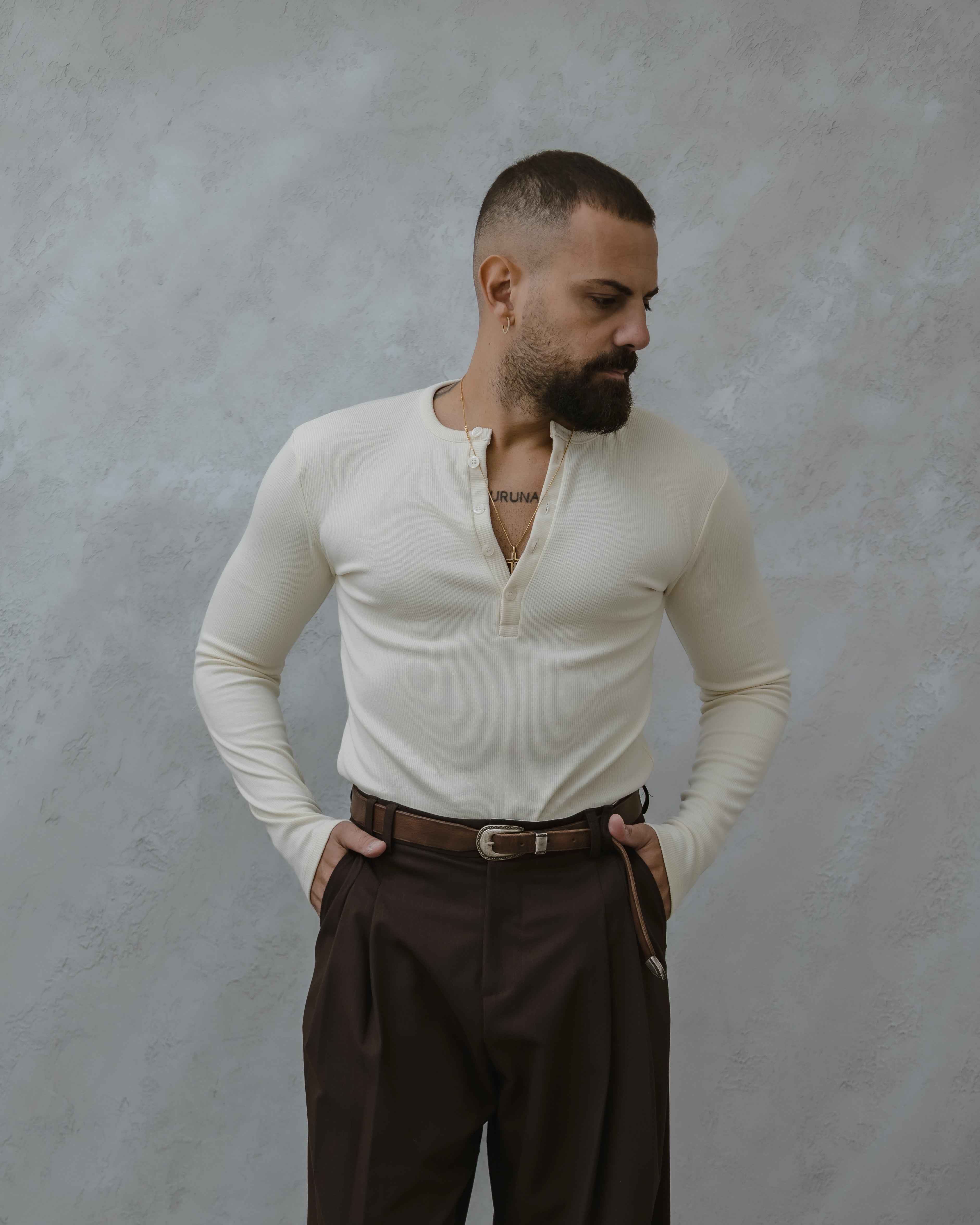 MAGLIA SERAFINA A COSTE - MA1016 Bianco