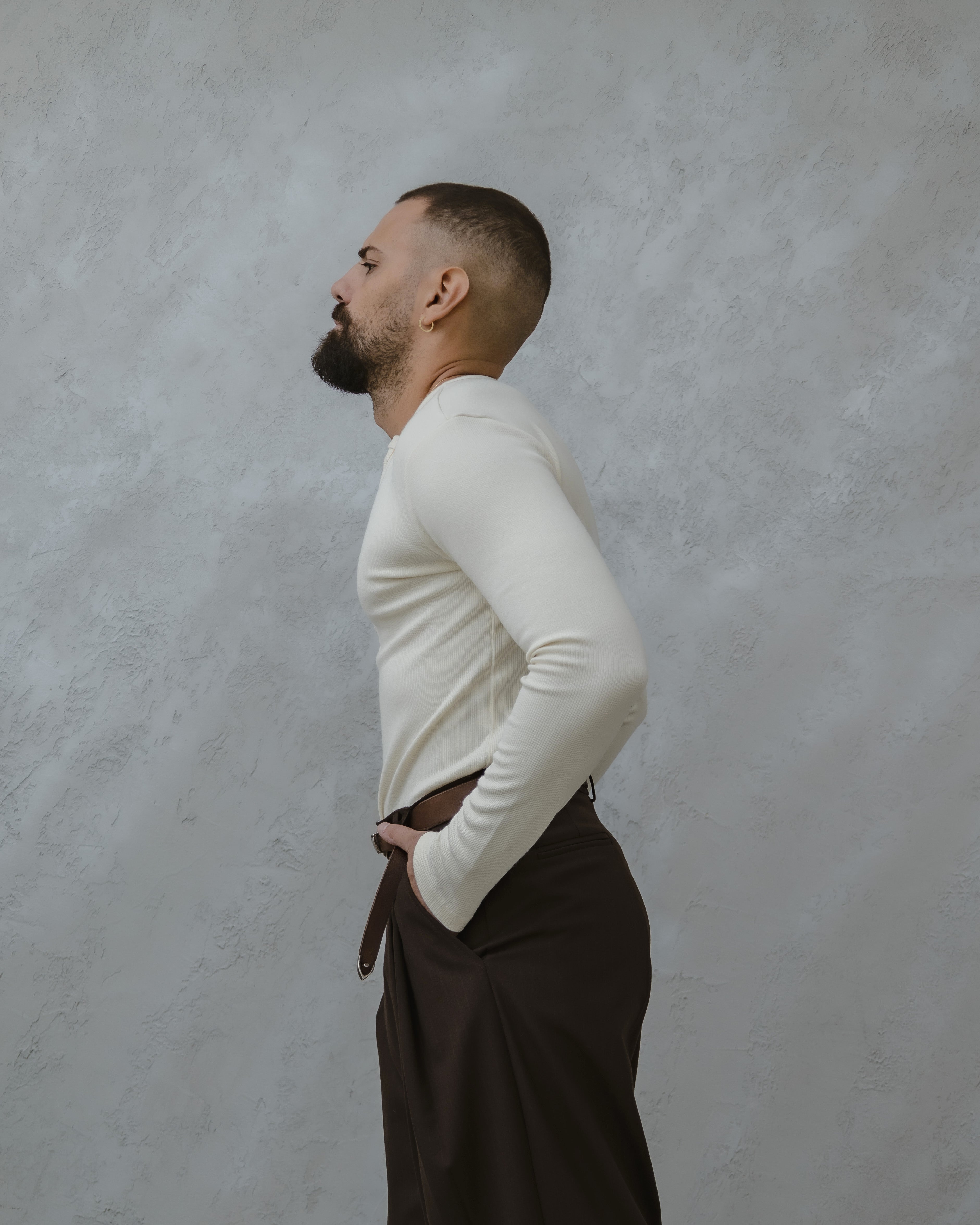 MAGLIA SERAFINA A COSTE - MA1016 Bianco