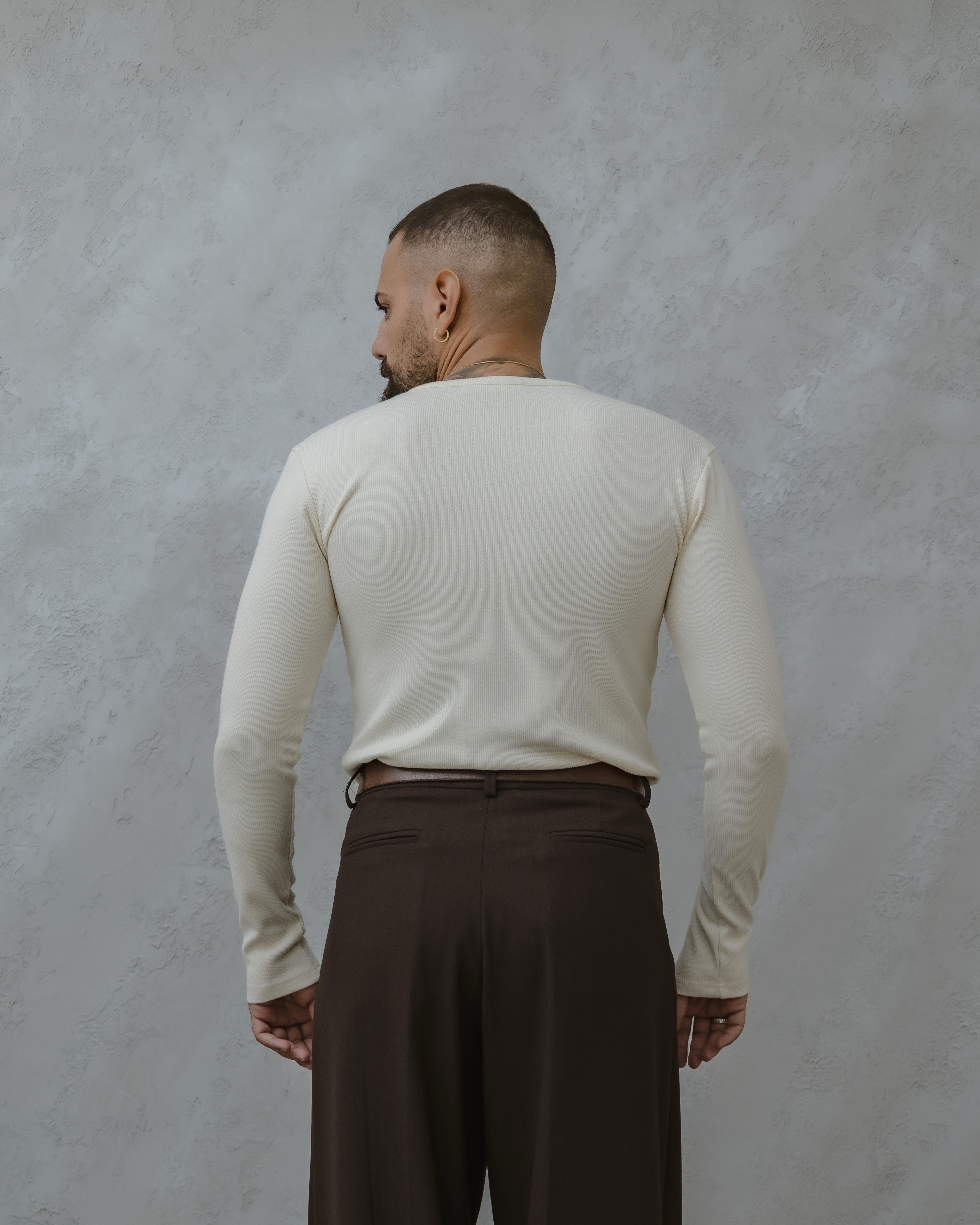 MAGLIA SERAFINA A COSTE - MA1016 Bianco