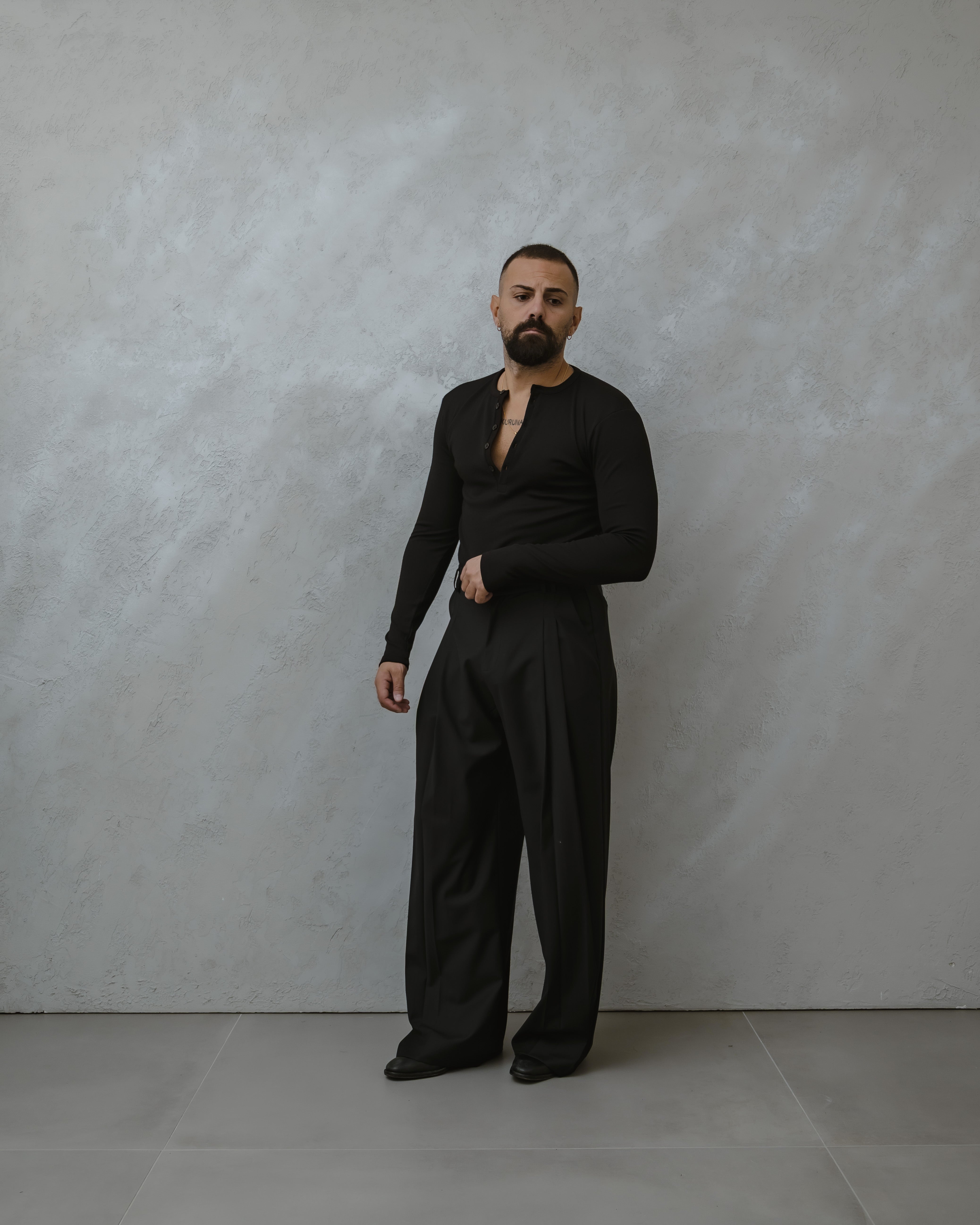 MAGLIA SERAFINA A COSTE - MA1016 NERO