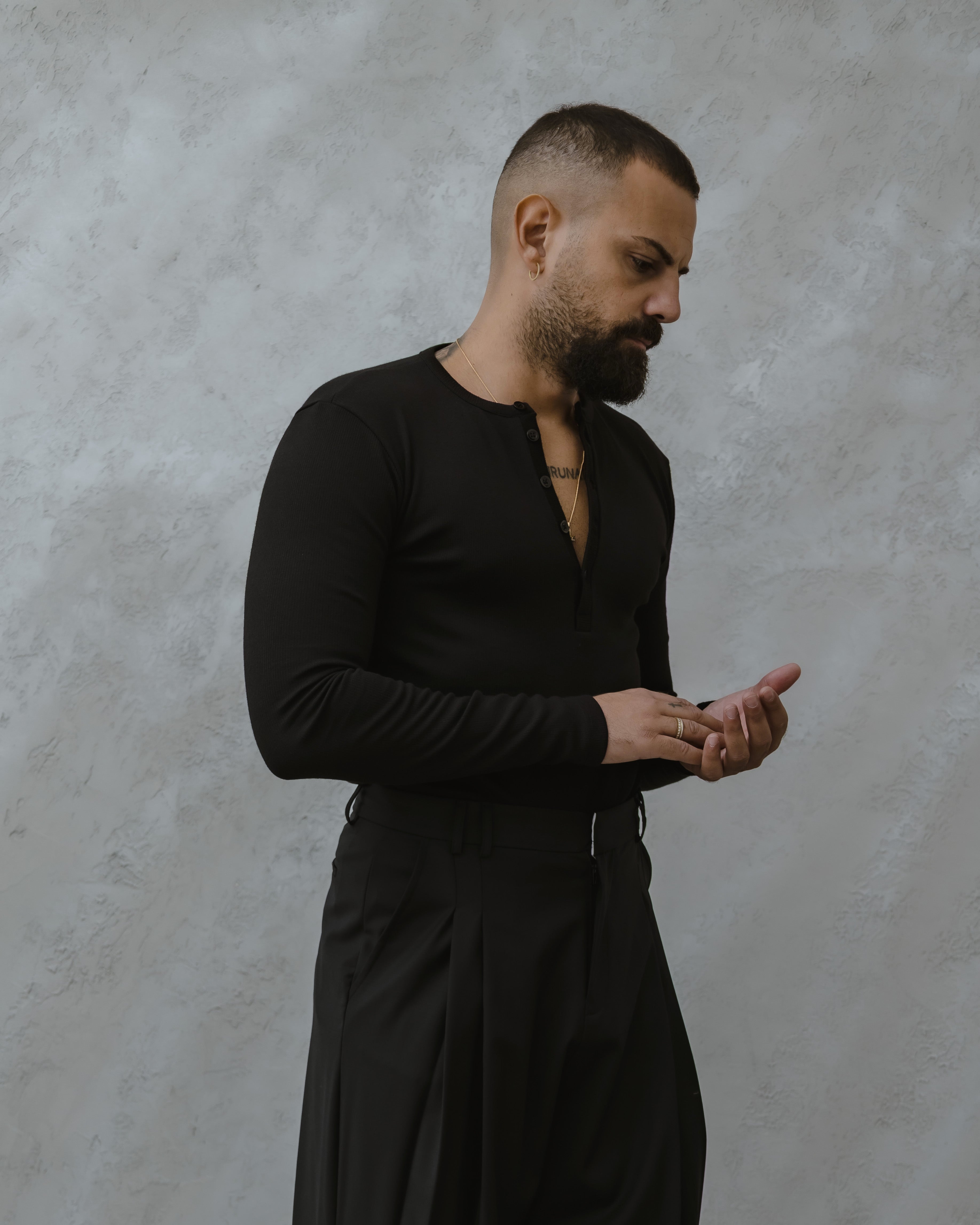 MAGLIA SERAFINA A COSTE - MA1016 NERO