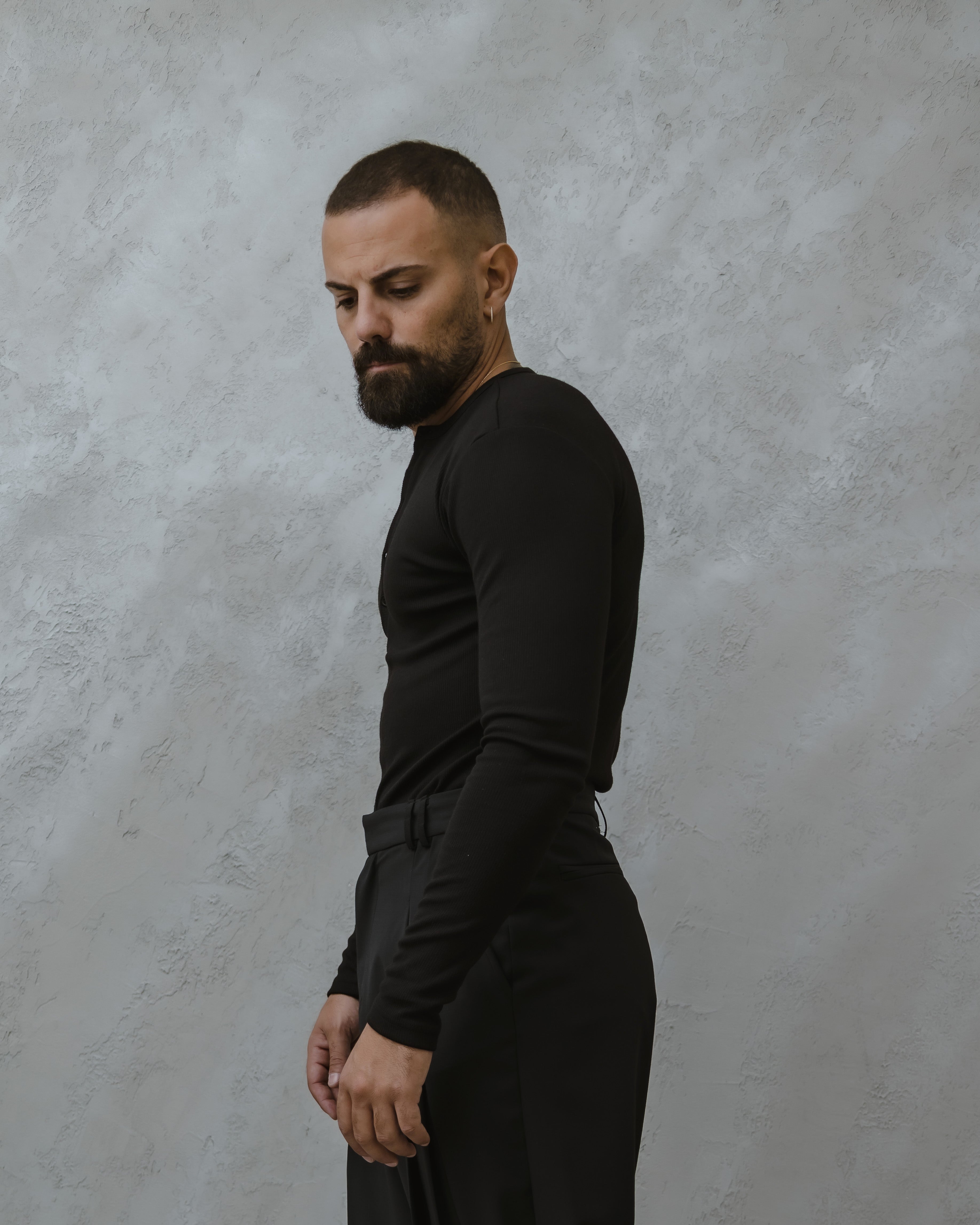 MAGLIA SERAFINA A COSTE - MA1016 NERO