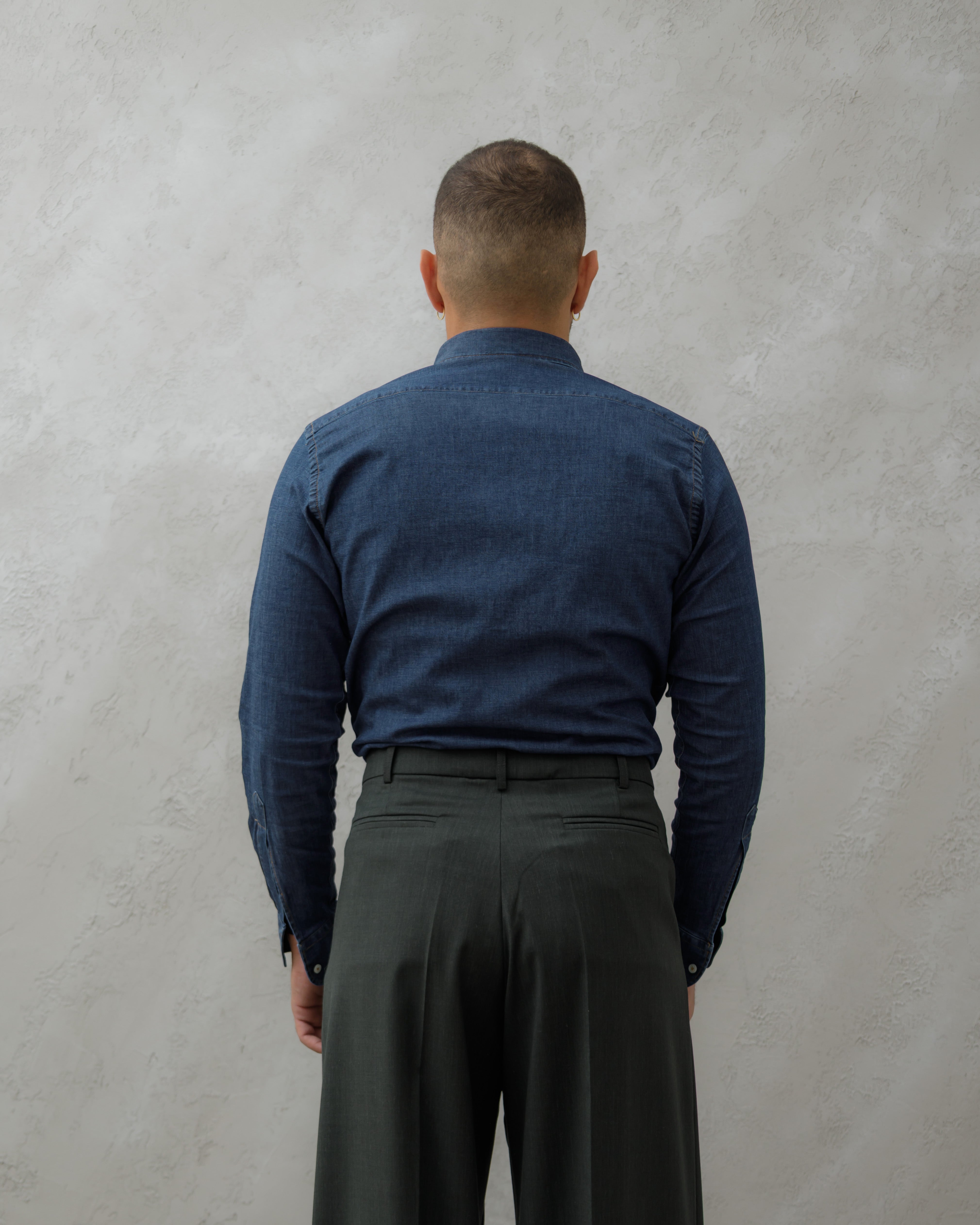 CAMICIA DENIM - MA8517 BLU