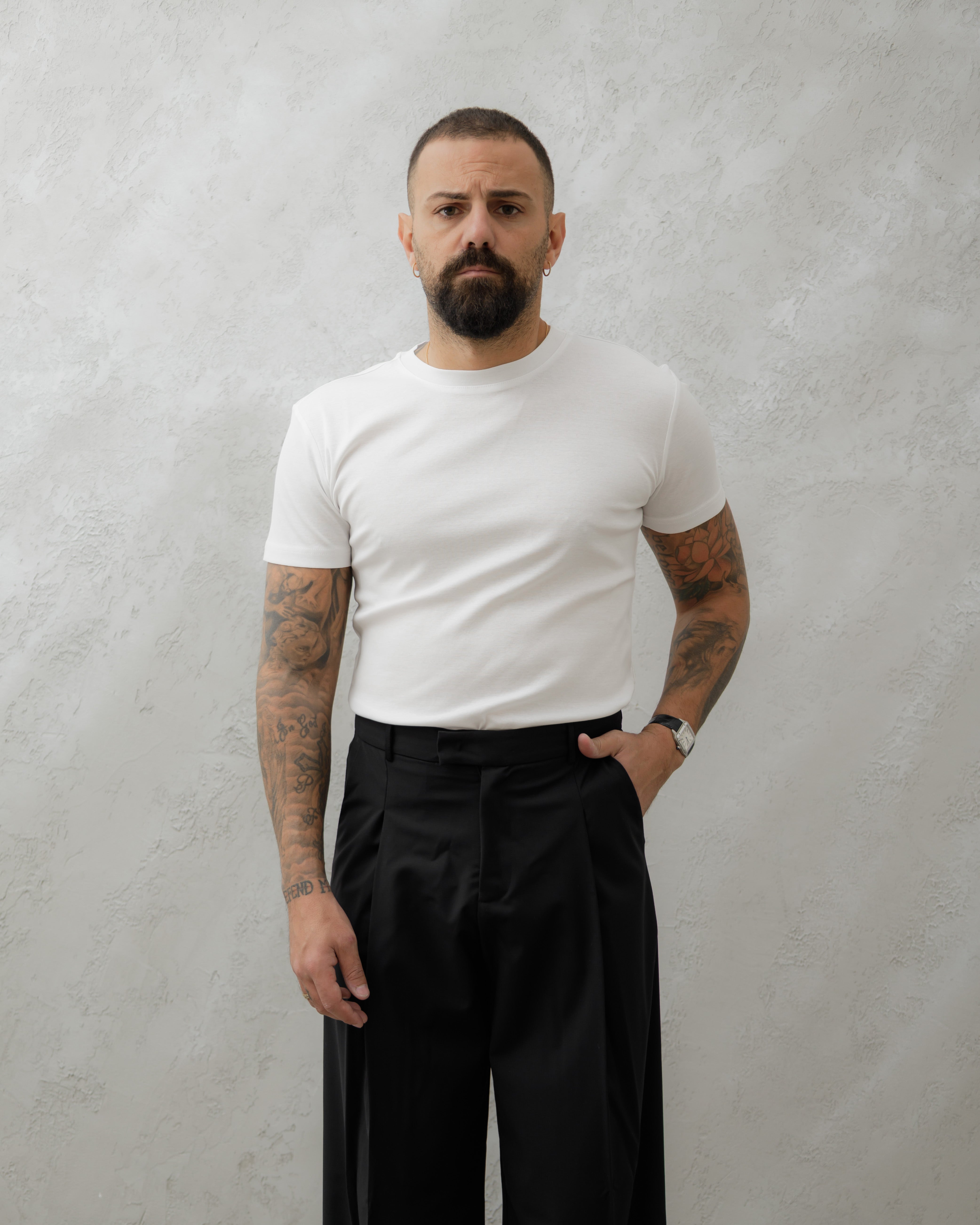 T-SHIRT FILO DI SCOZIA - MA1009SC Bianco