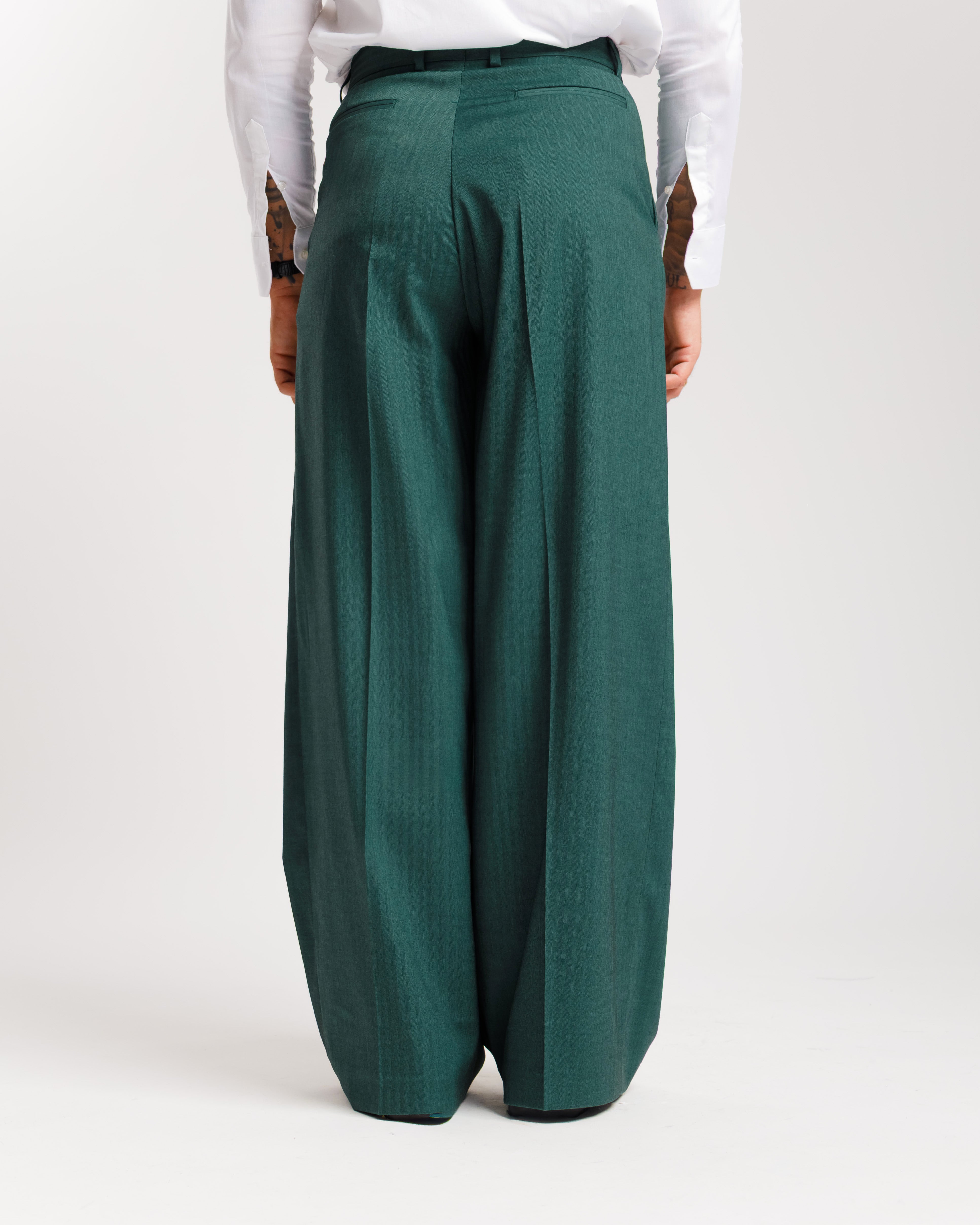 Pantaloni Wide Fit solaro - Ma1031 verde