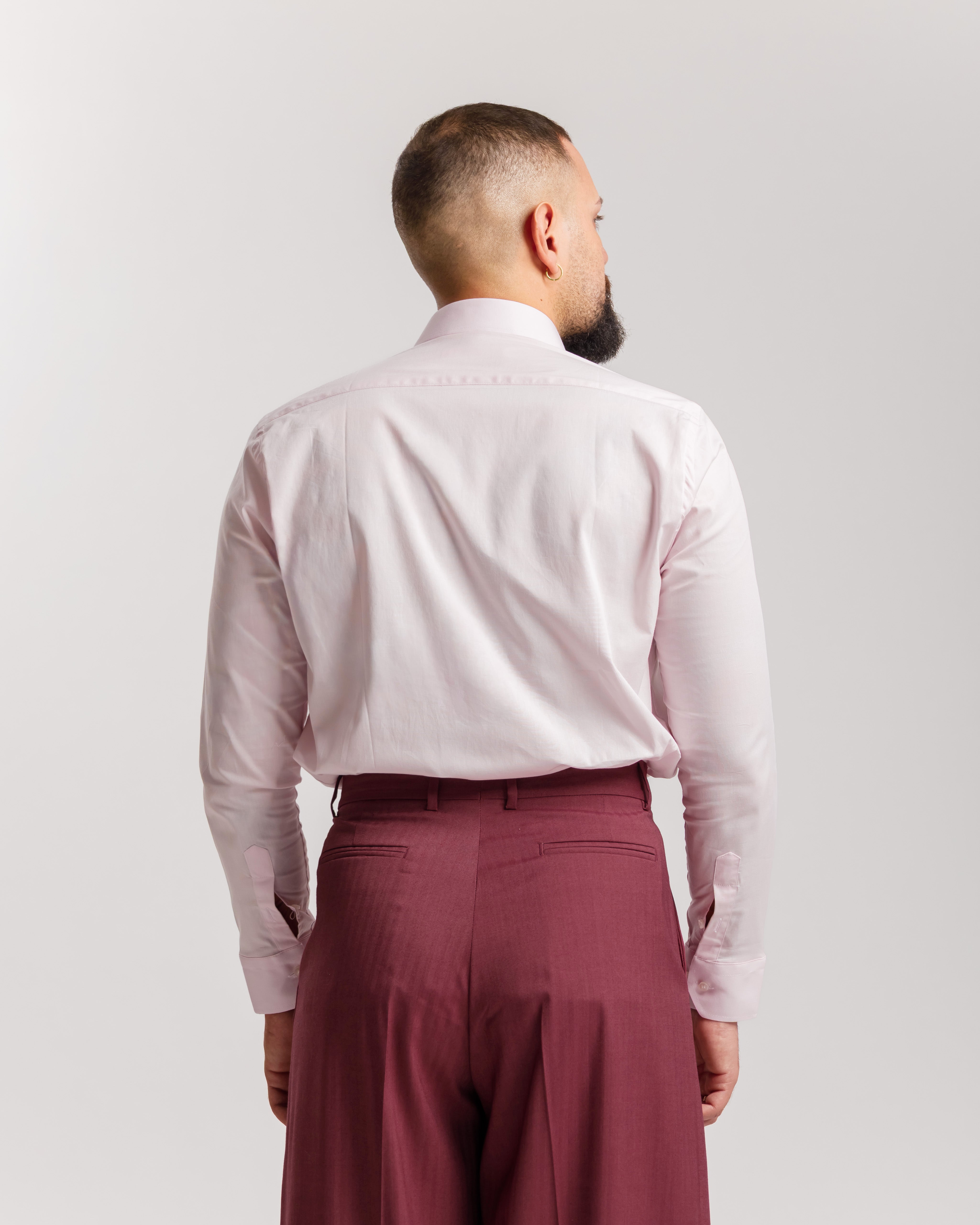 Camicia collo francese - ROSA
