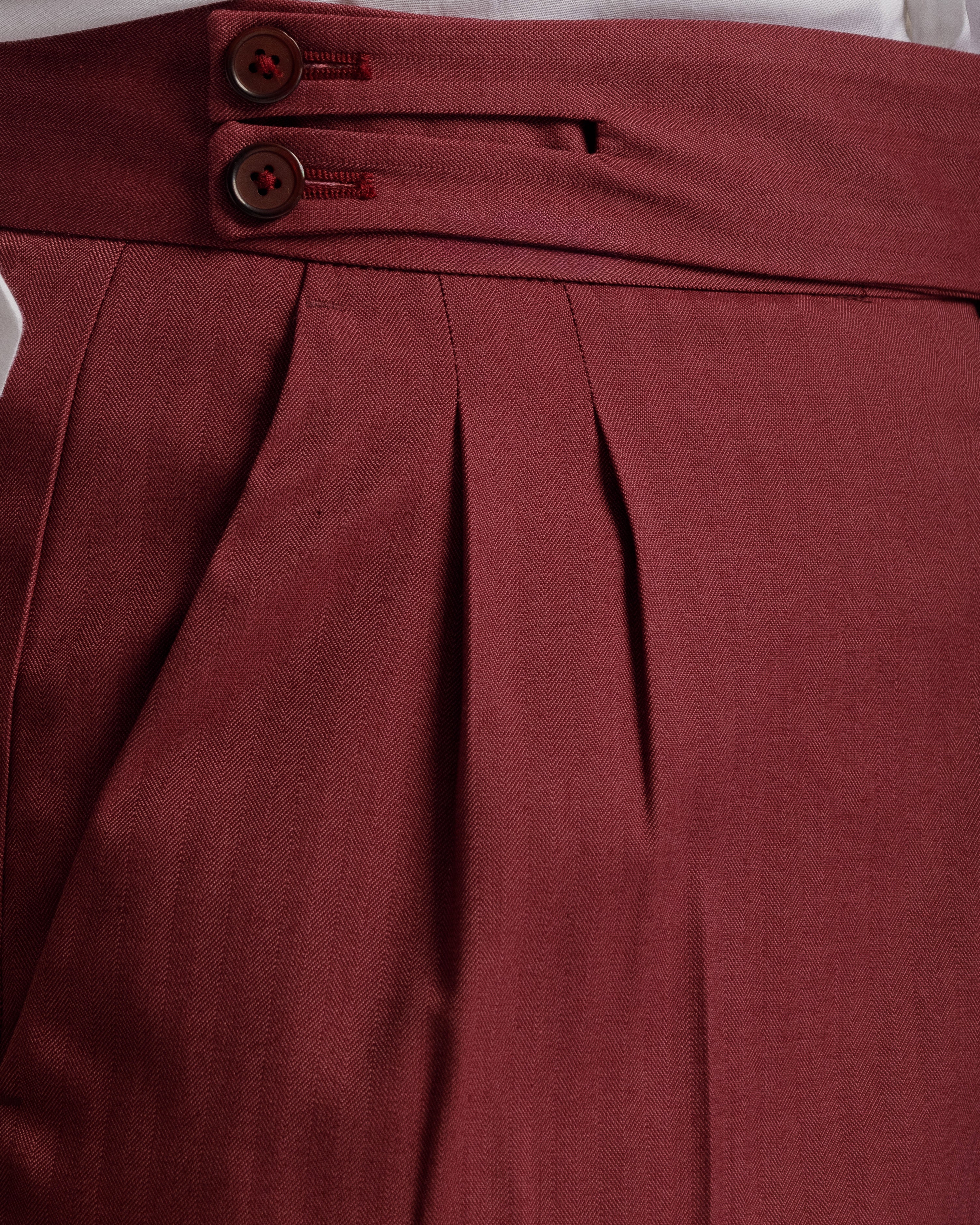 Pantaloni Palazzo Doppio Bottone solaro - Ma1065 bordeaux