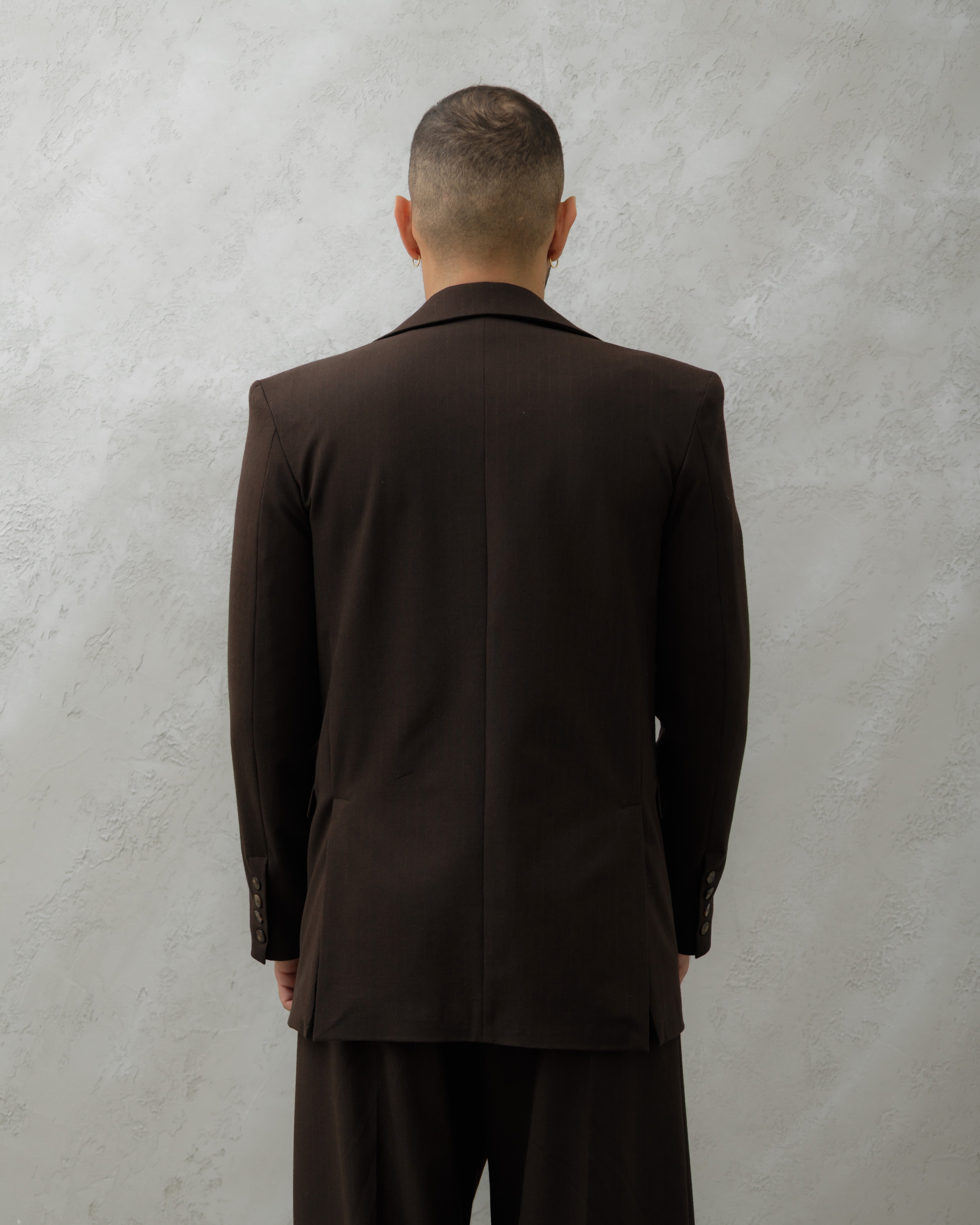 GIACCA PARIGI LANA -MA1029 MARRONE