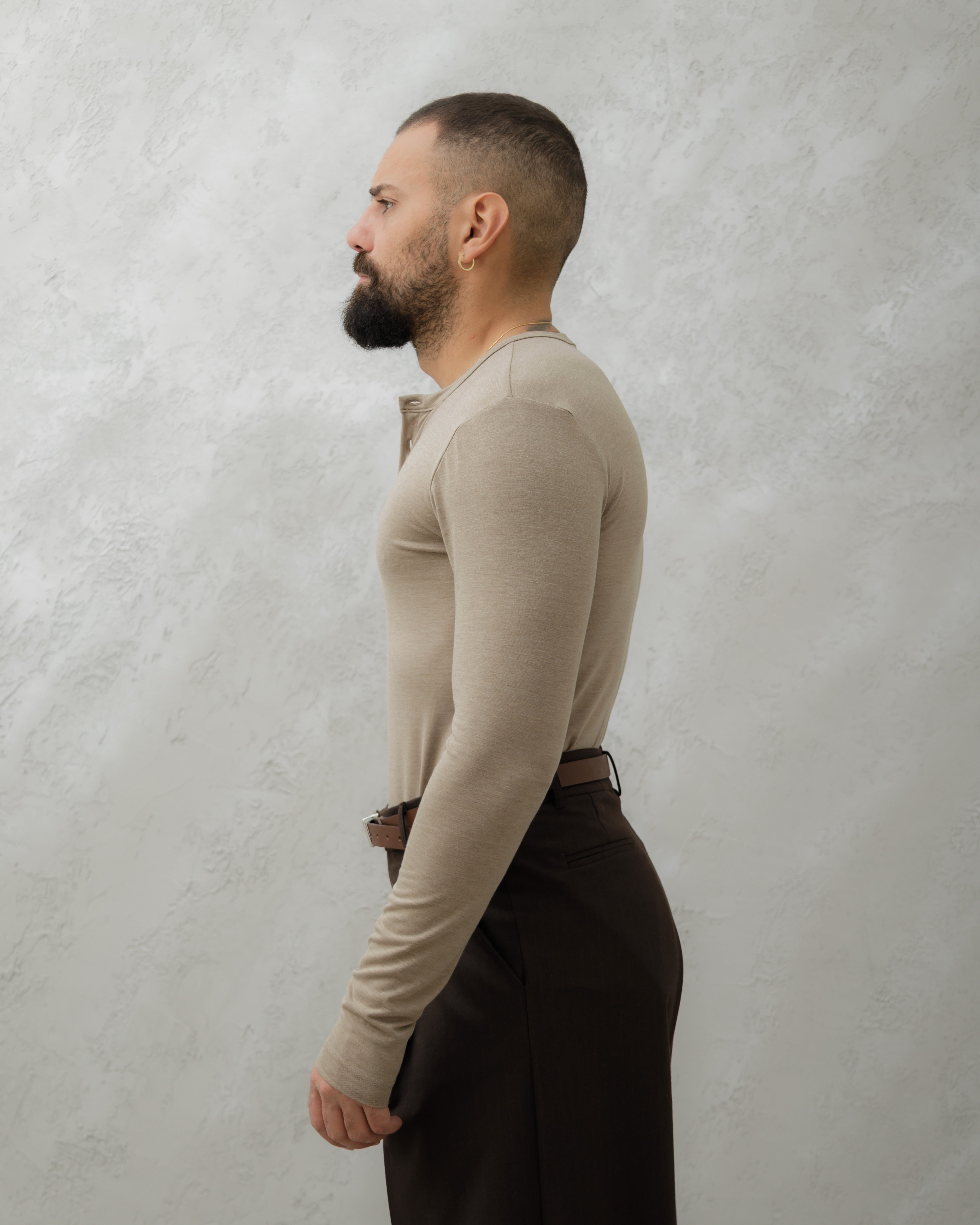 MAGLIA SERAFINA IN VISCOSA Beige