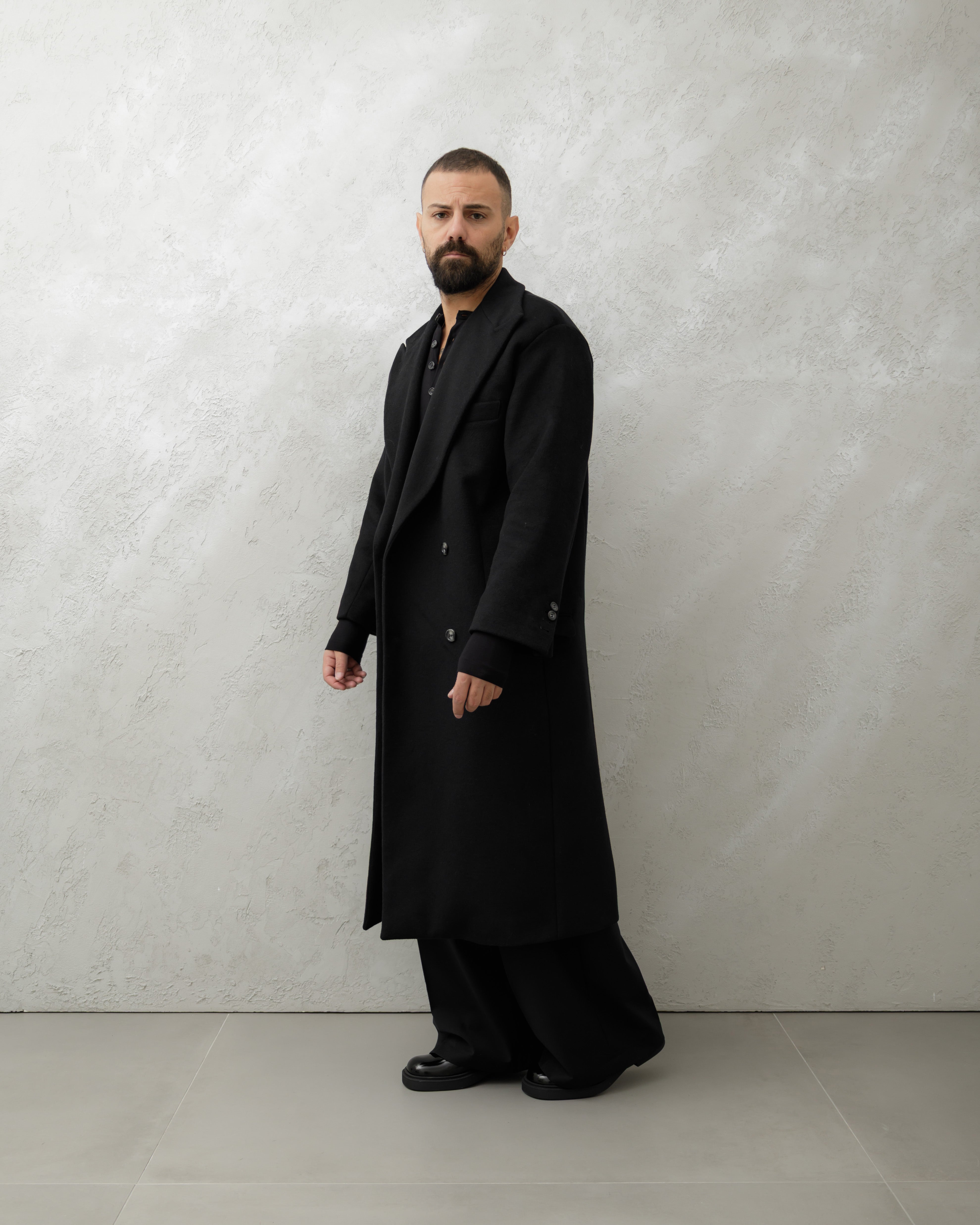 CAPPOTTO IN LANA BORDEAUX