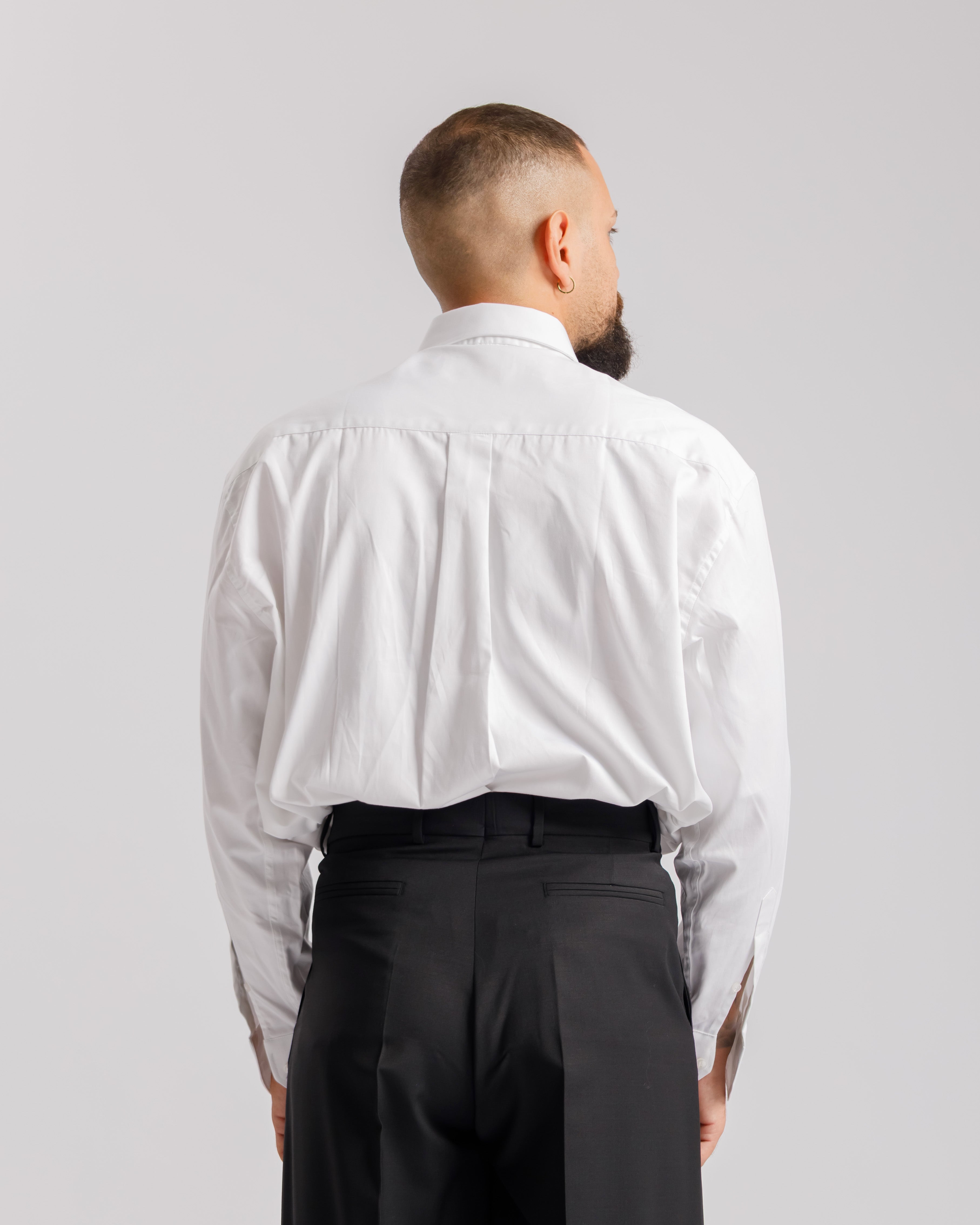 Camicia collo Italiano con tasca - BIANCA