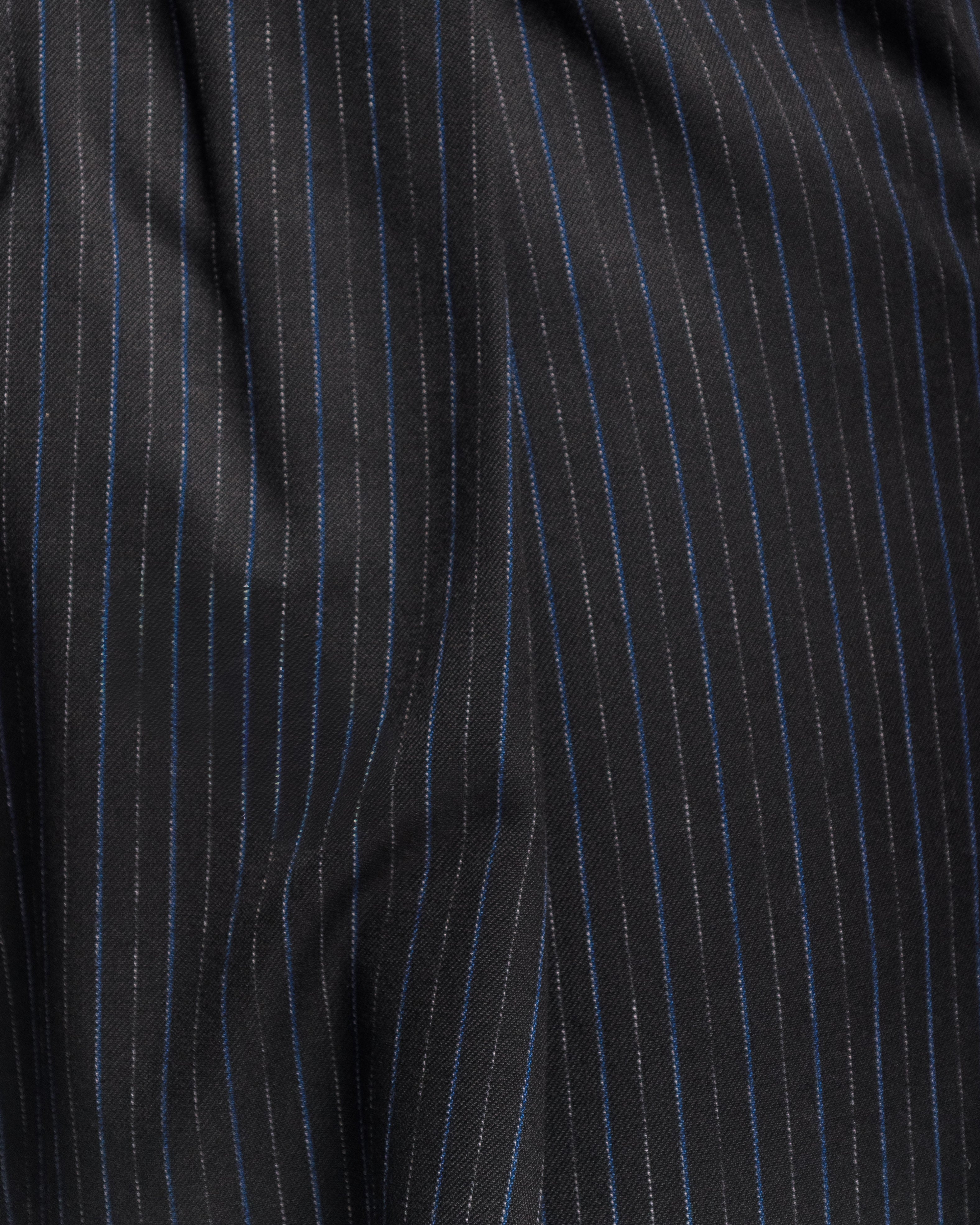 Pantaloni Wide Fit - Ma1031 Gessato Nero