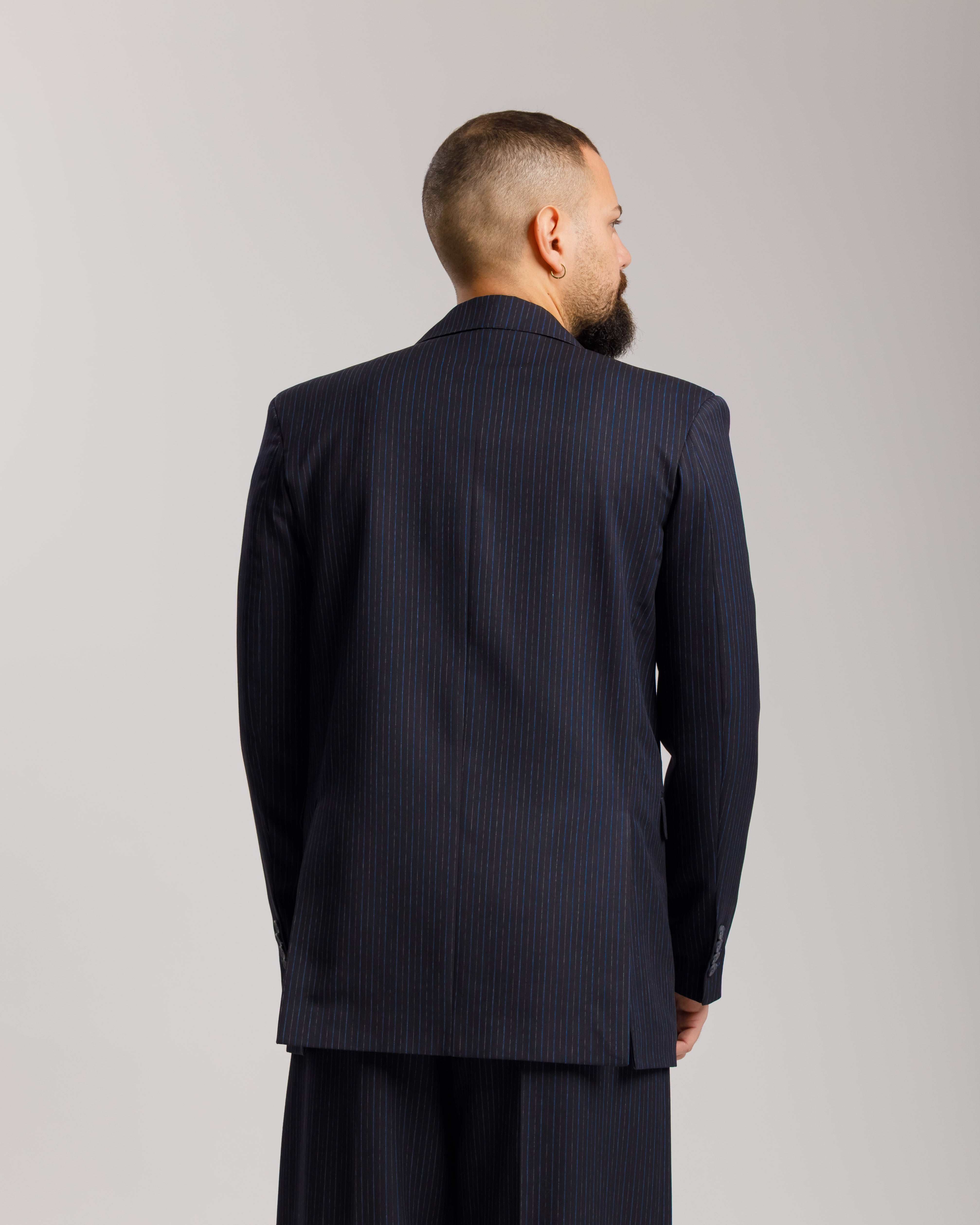 Giacca Milano - Ma1046 Blu Gessata