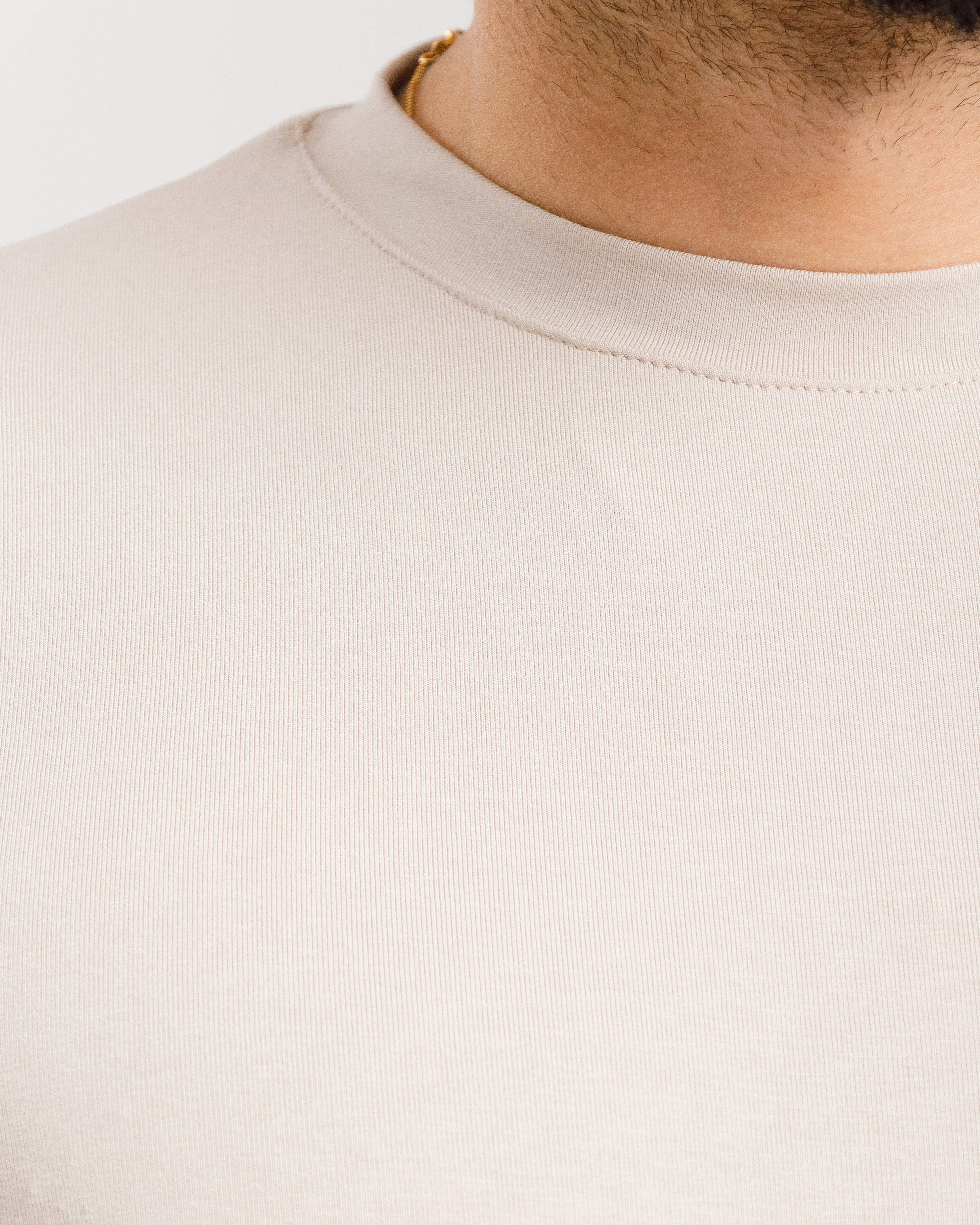 T-Shirt In Viscosa - Ma1062 Beige