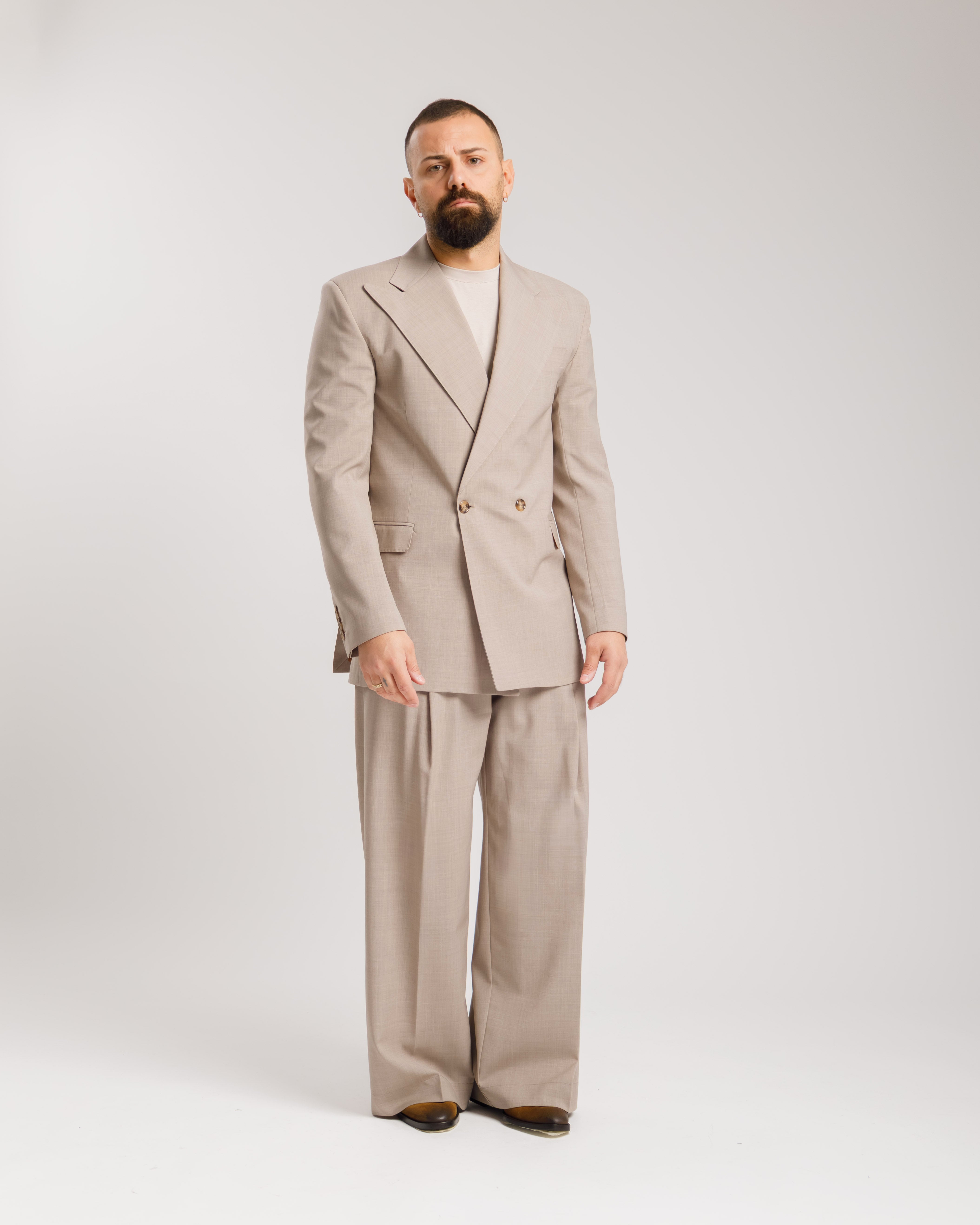 Pantaloni Wide Fit - Ma1031 Tortora