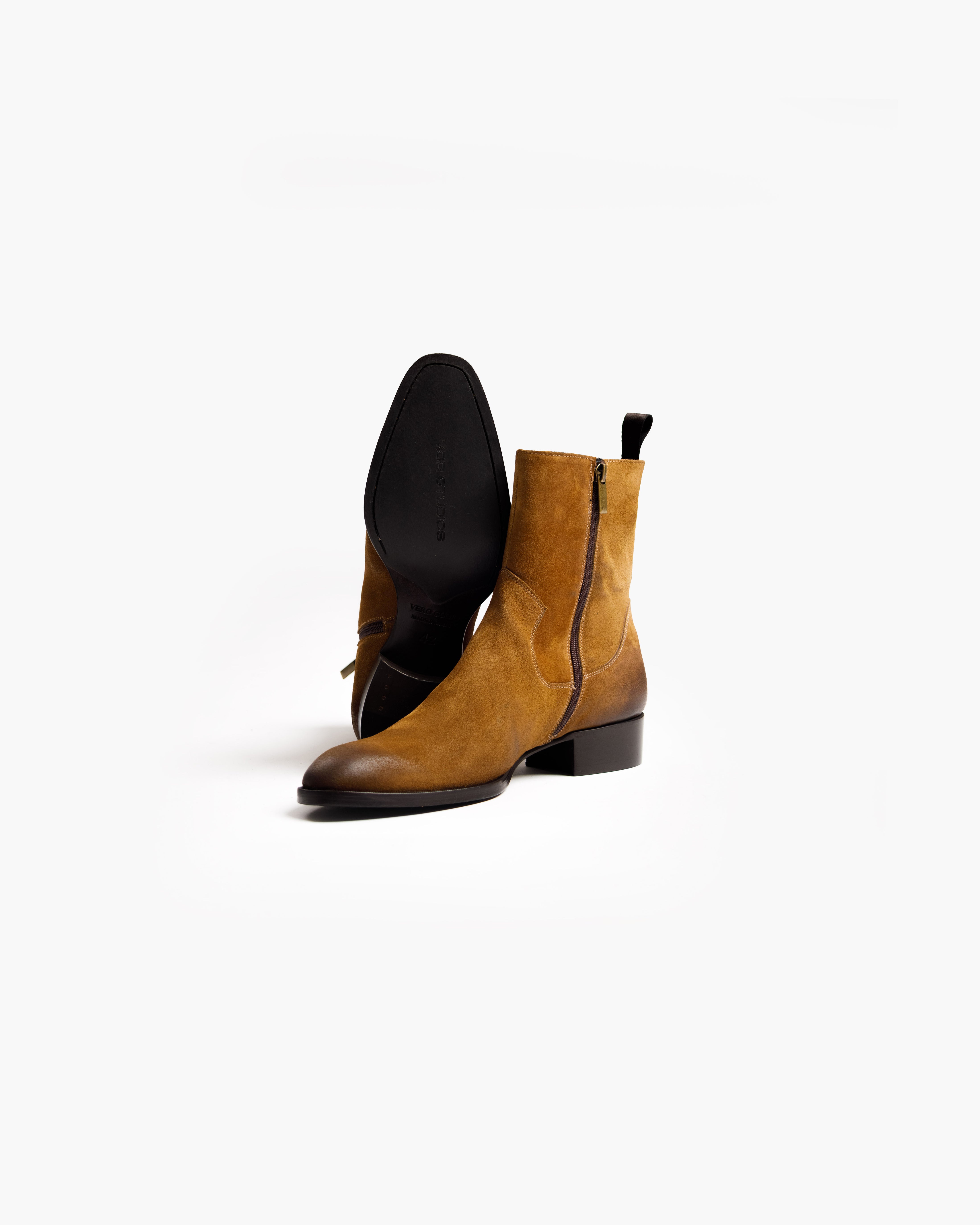 Suede Boot - Leather