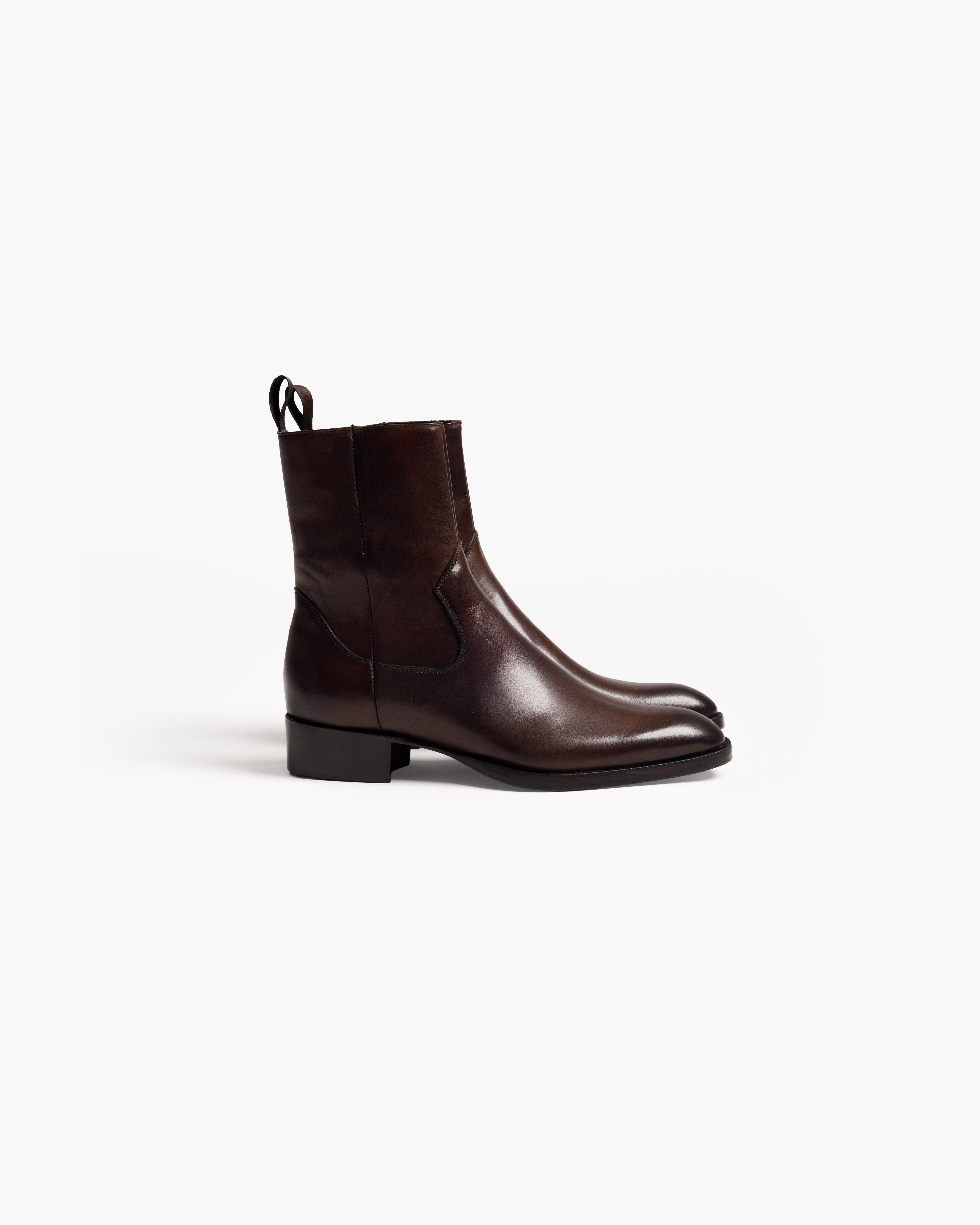 Leather Boot - Dark Brown