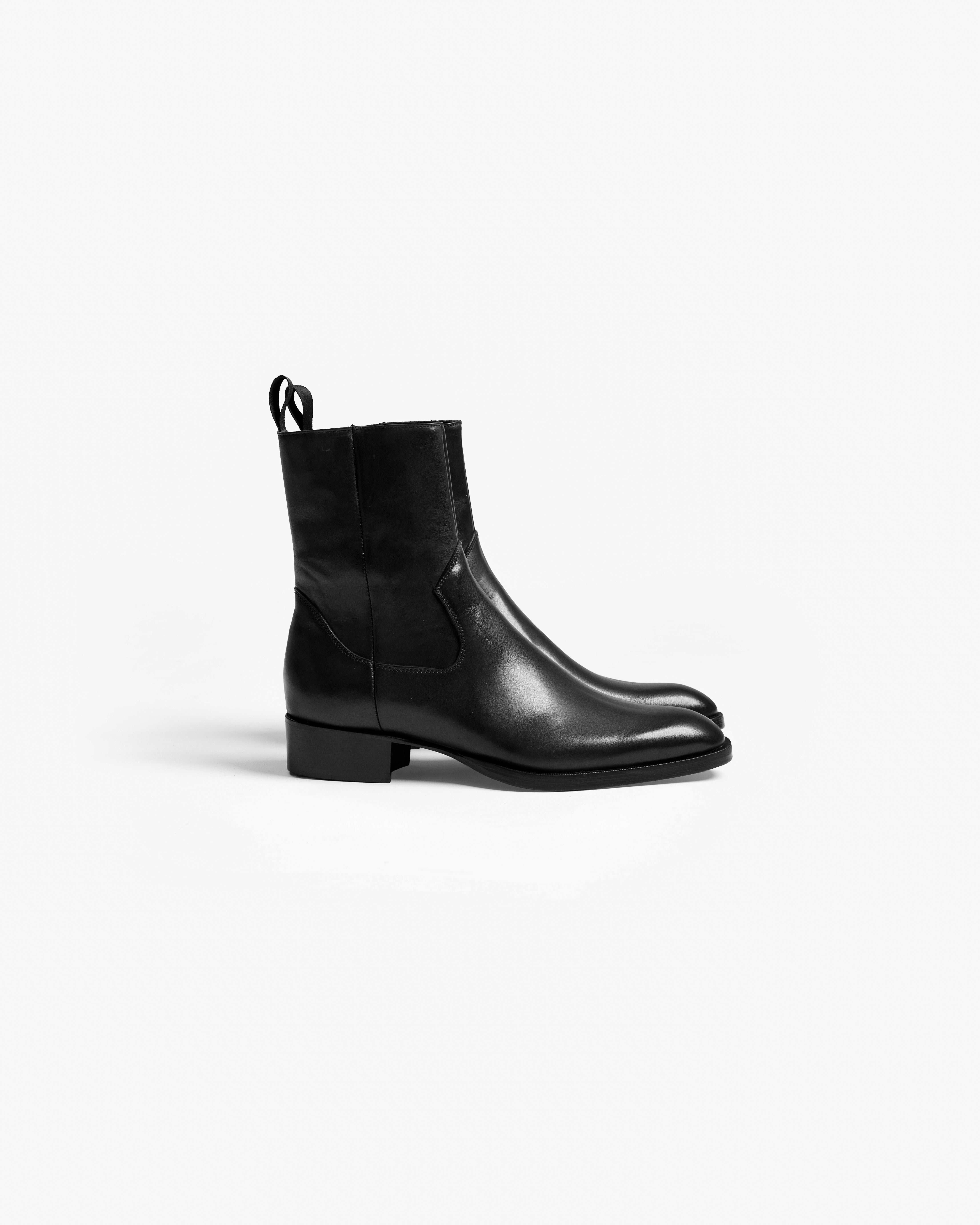 Leather Boot - Black