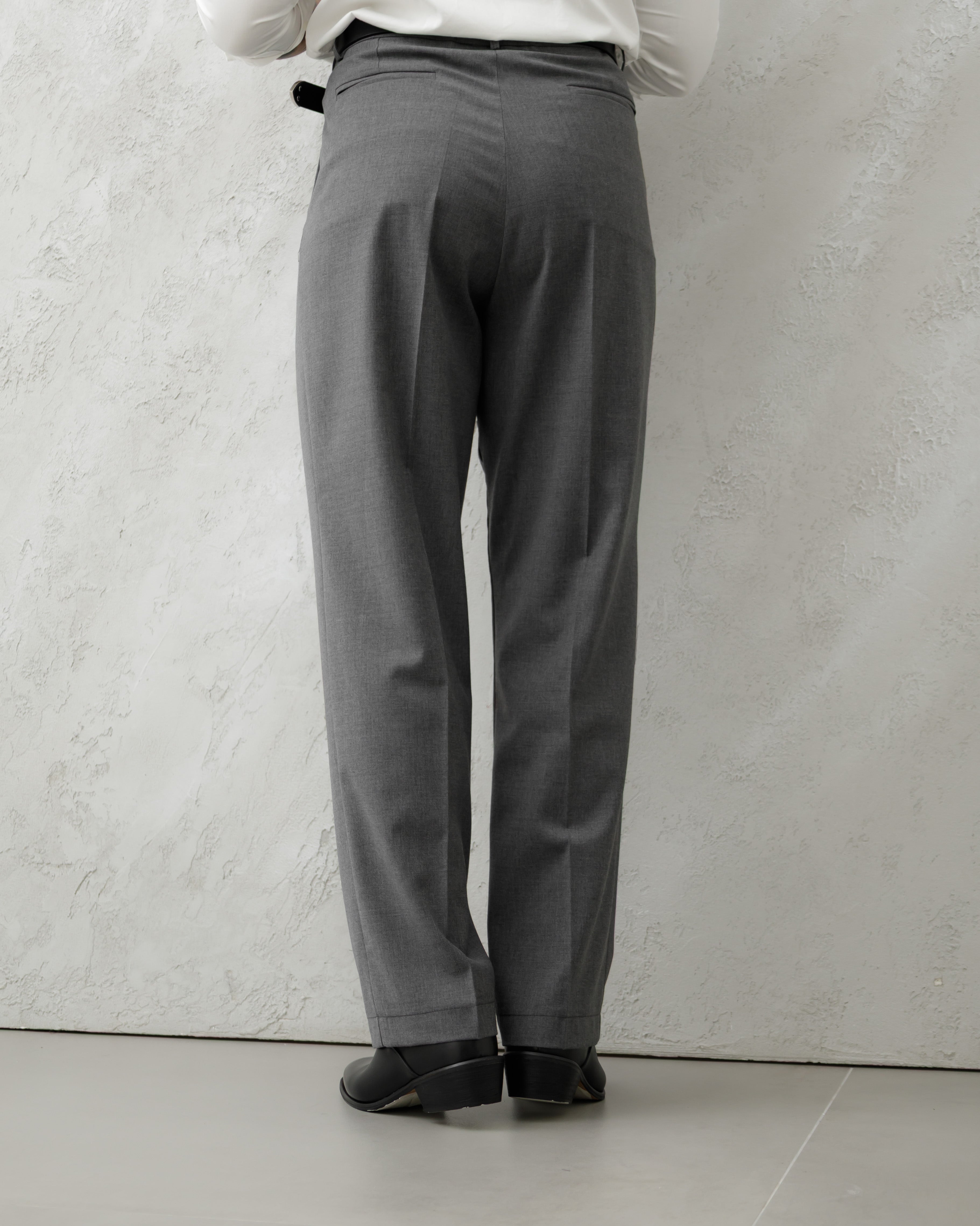 REGULAR BOTTOM TROUSERS MA1036 GRAY