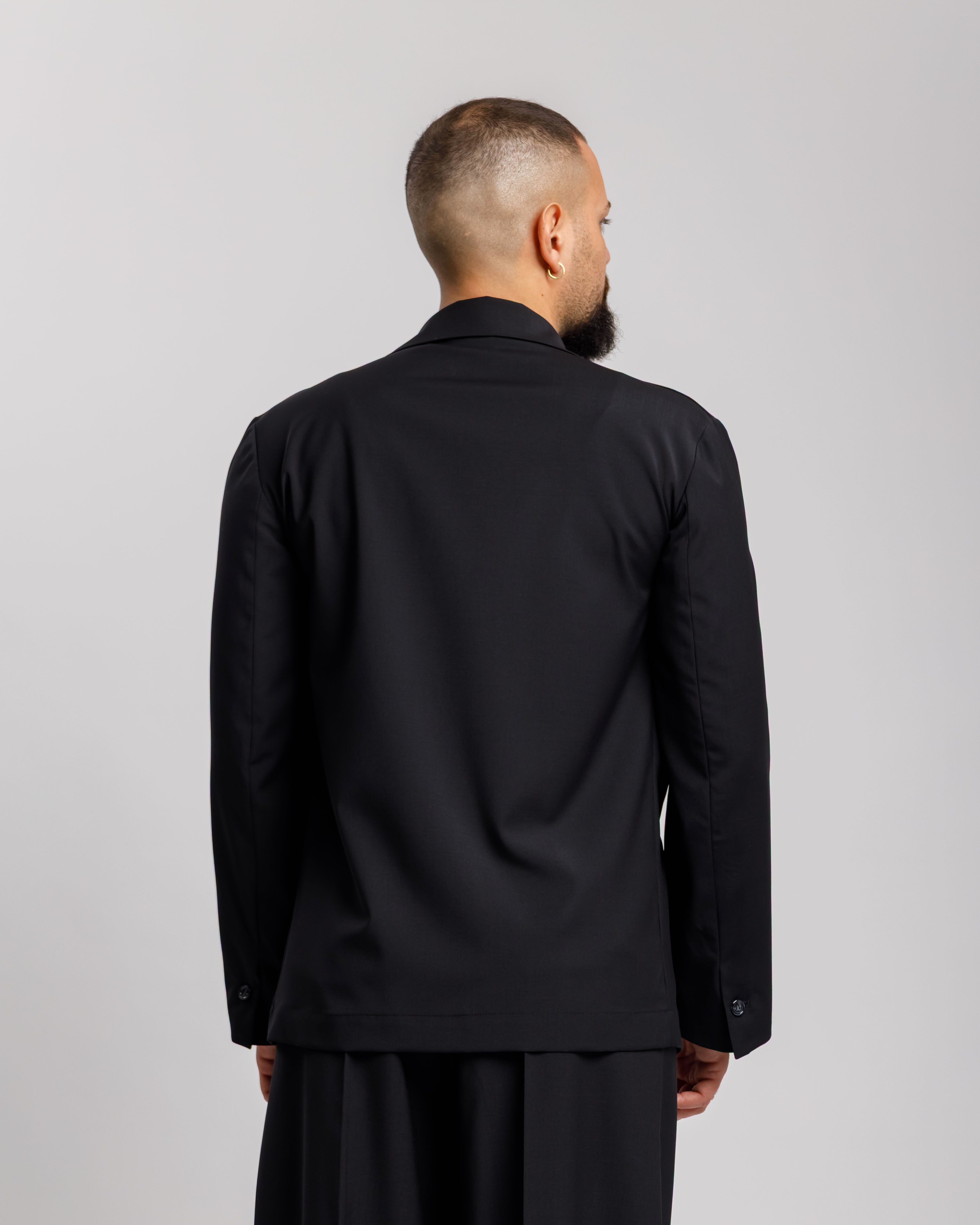 Giacca Crop Con Gancio  -  Ma1052 Nera