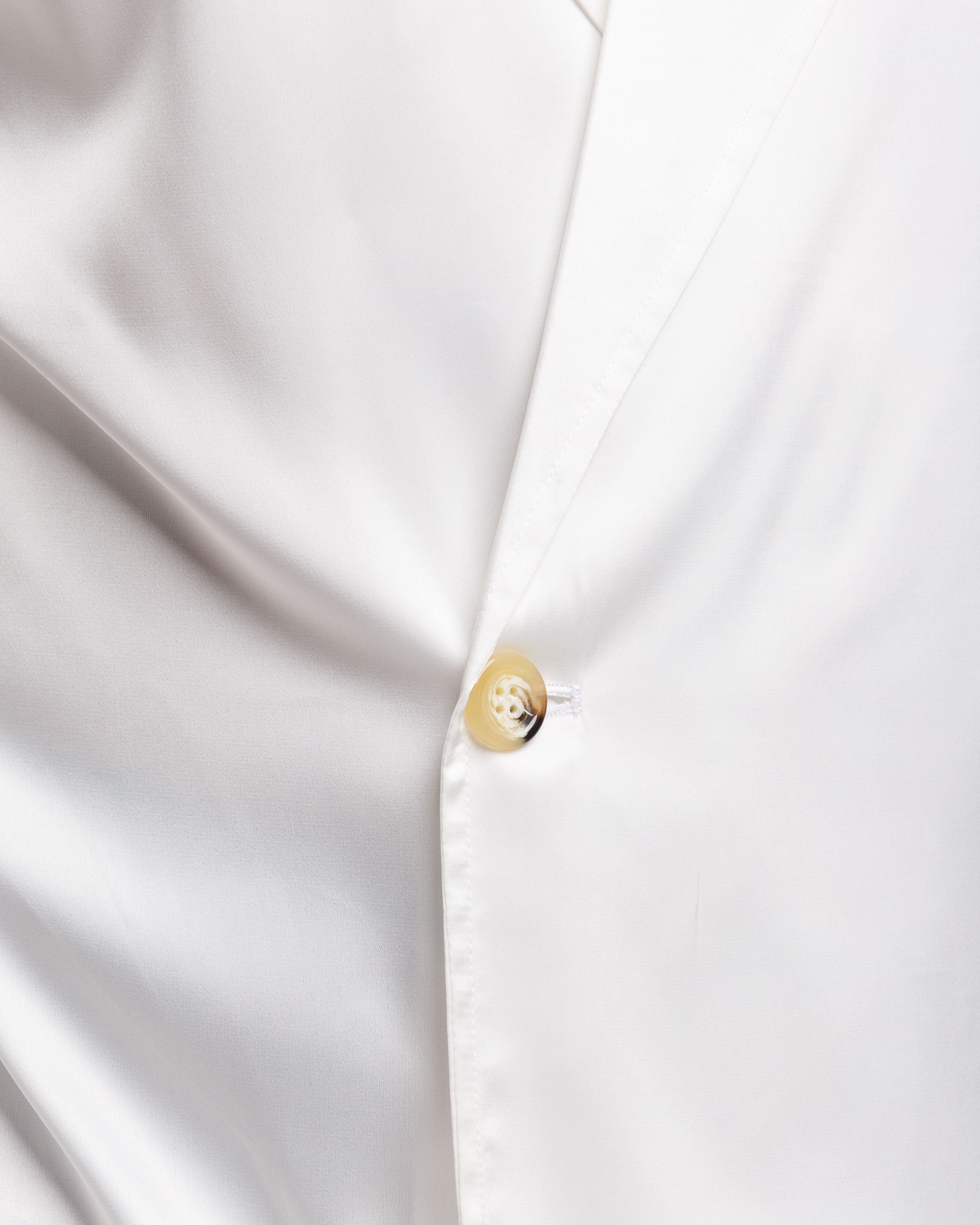Camicia In Raso Con Rever Ampio - Ma1049 Bianca
