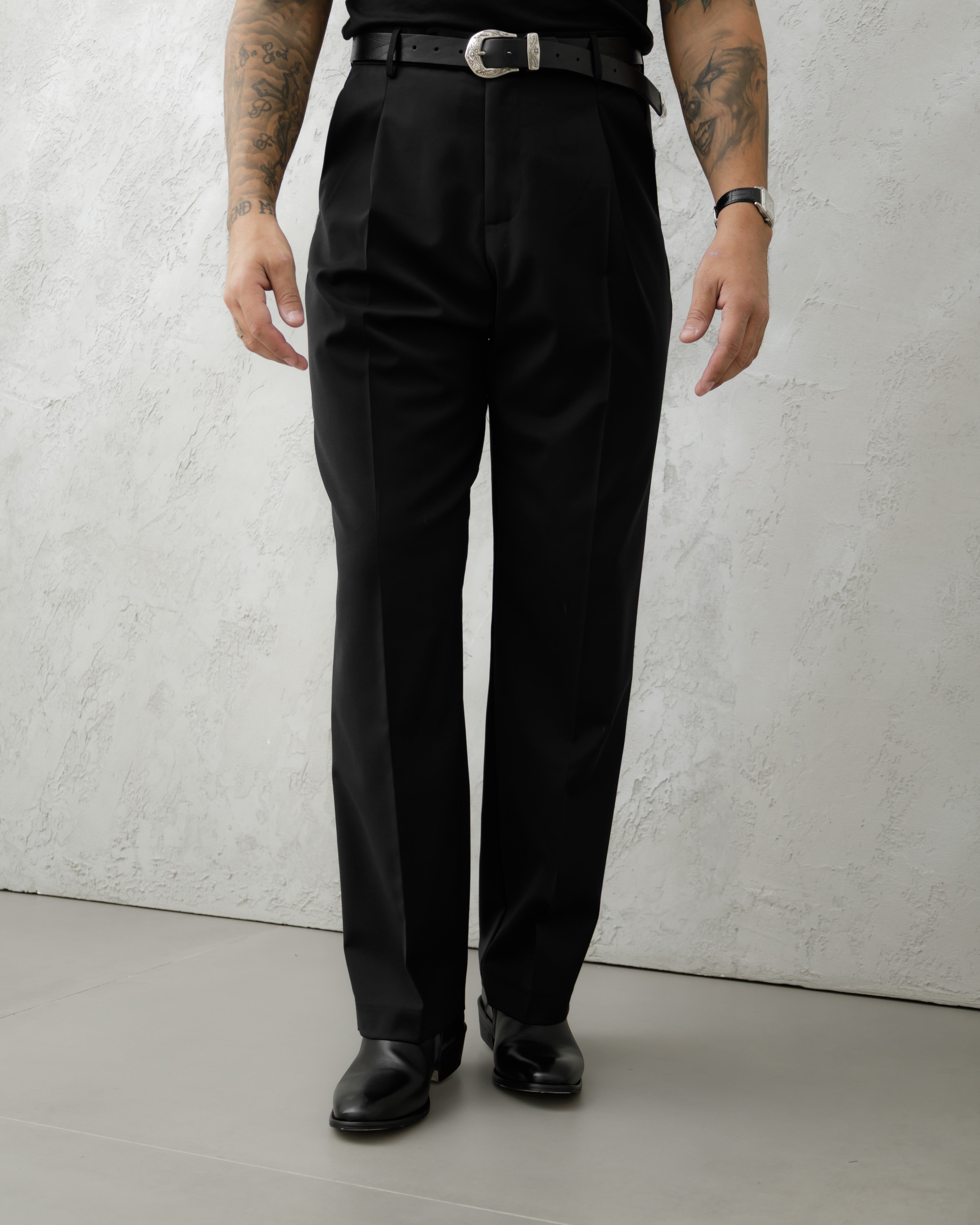 PANTALONE FONDO REGOLARE MA1036 NERO