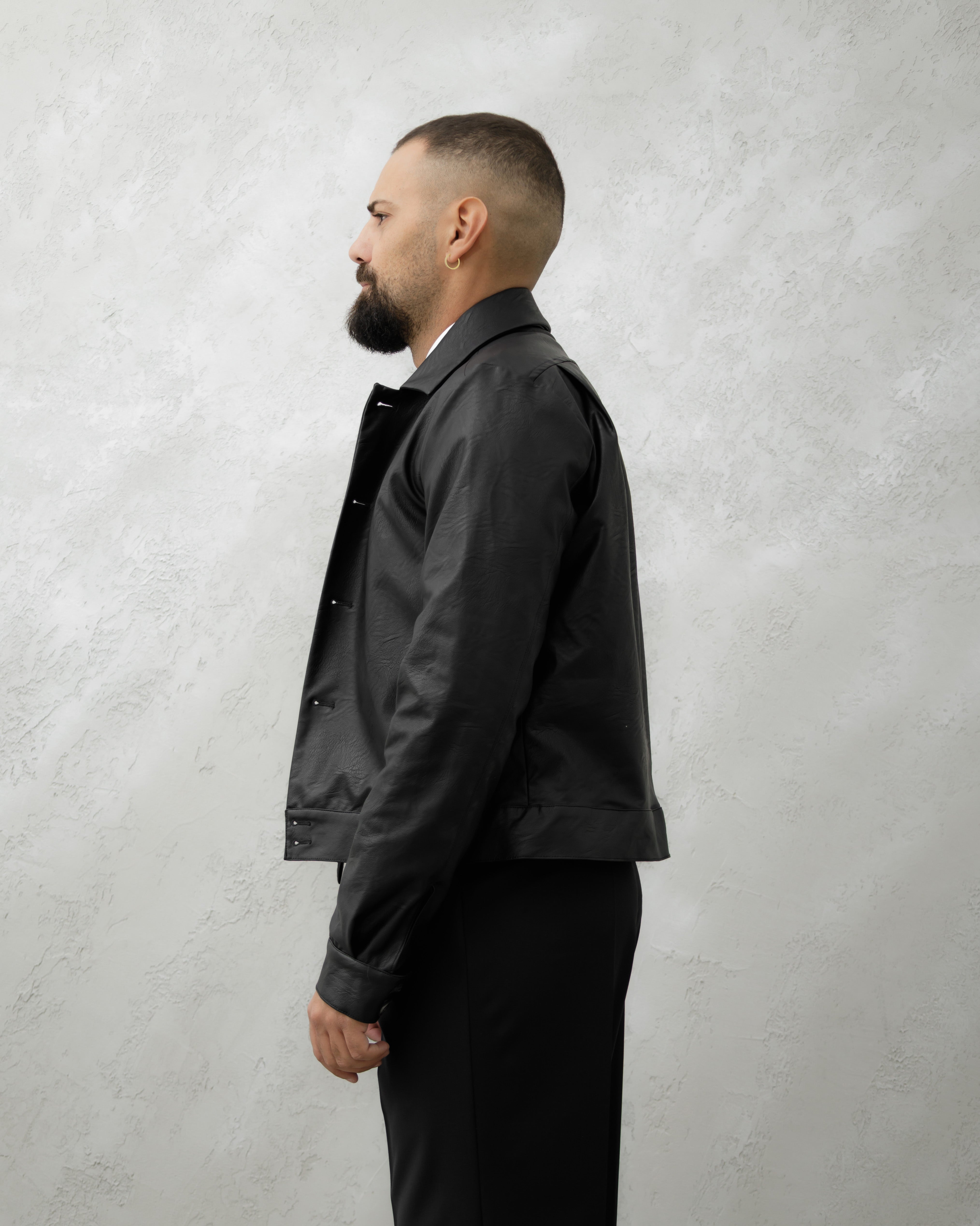 GIACCA CROP MA1019 LT NERO