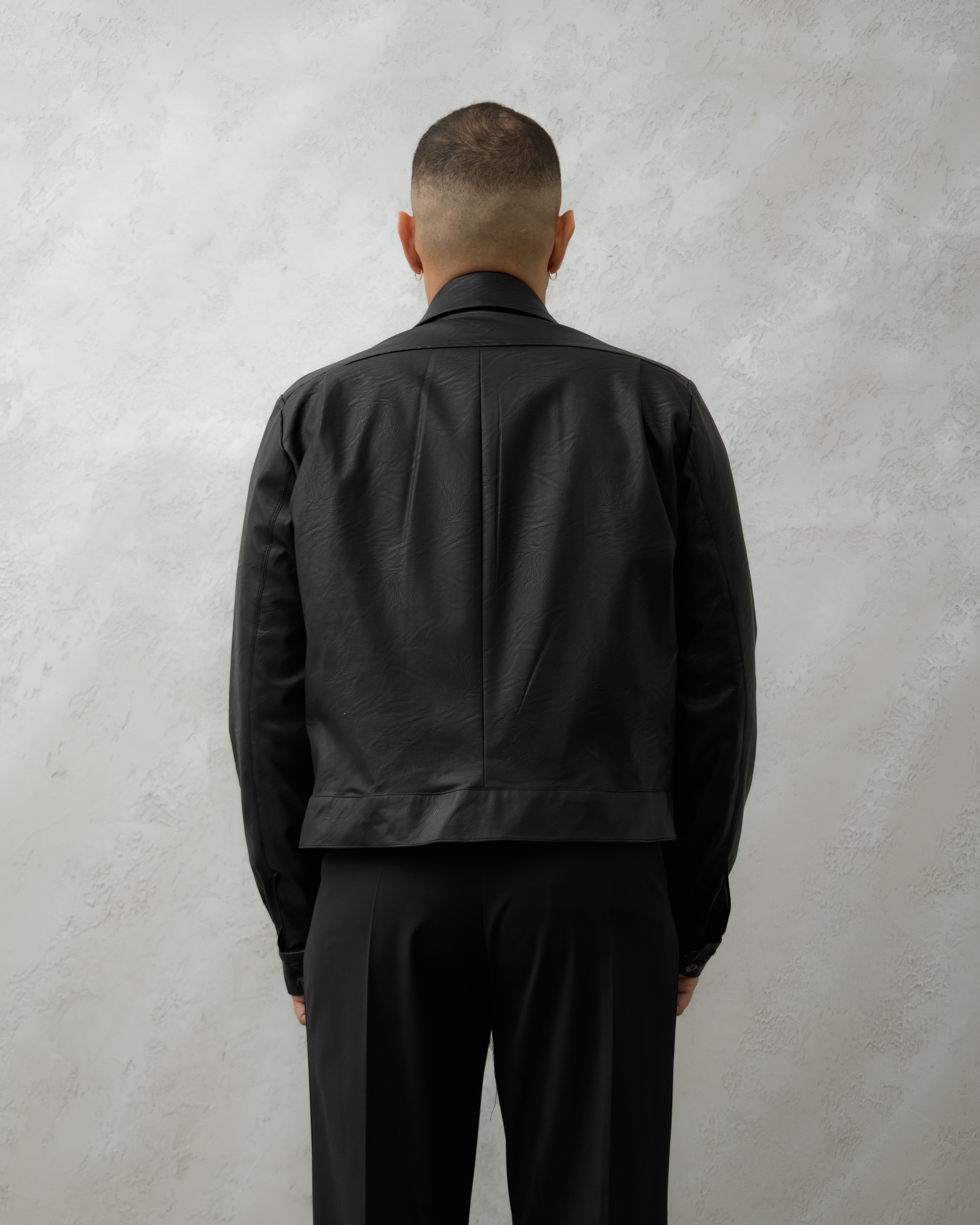 GIACCA CROP MA1019 LT NERO