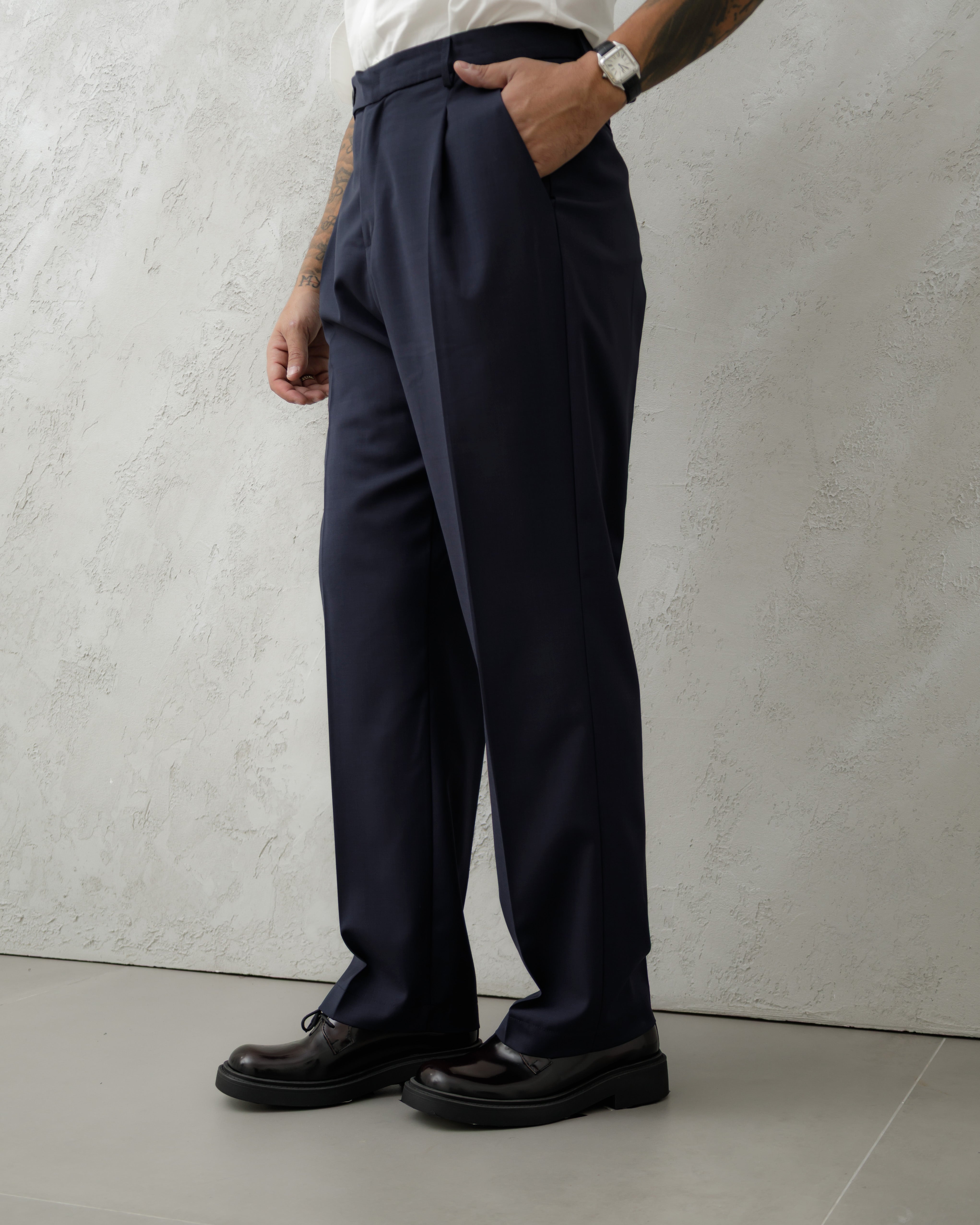 PANTALONE FONDO REGOLARE MA1036 BLU