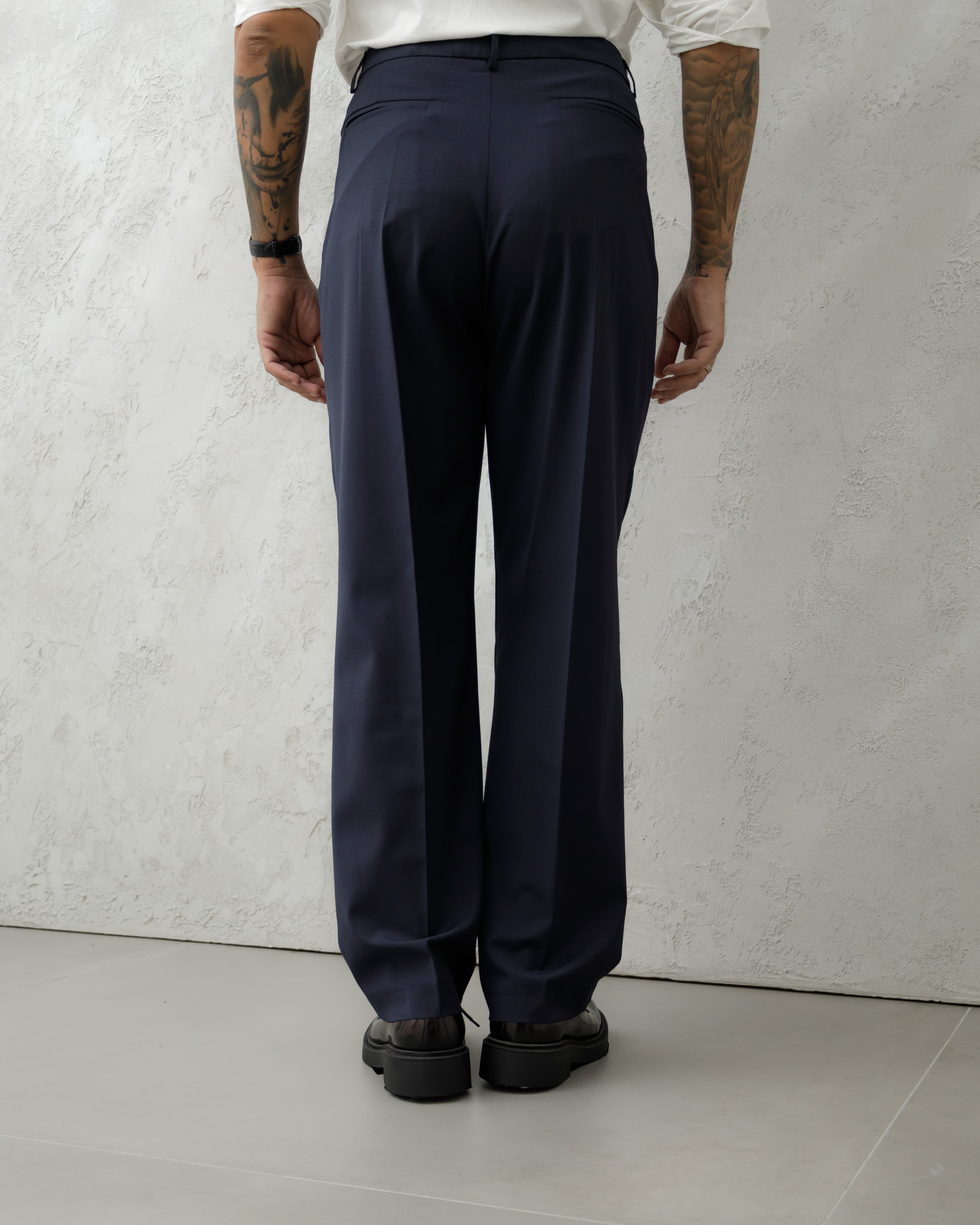 PANTALONE FONDO REGOLARE MA1036 BLU