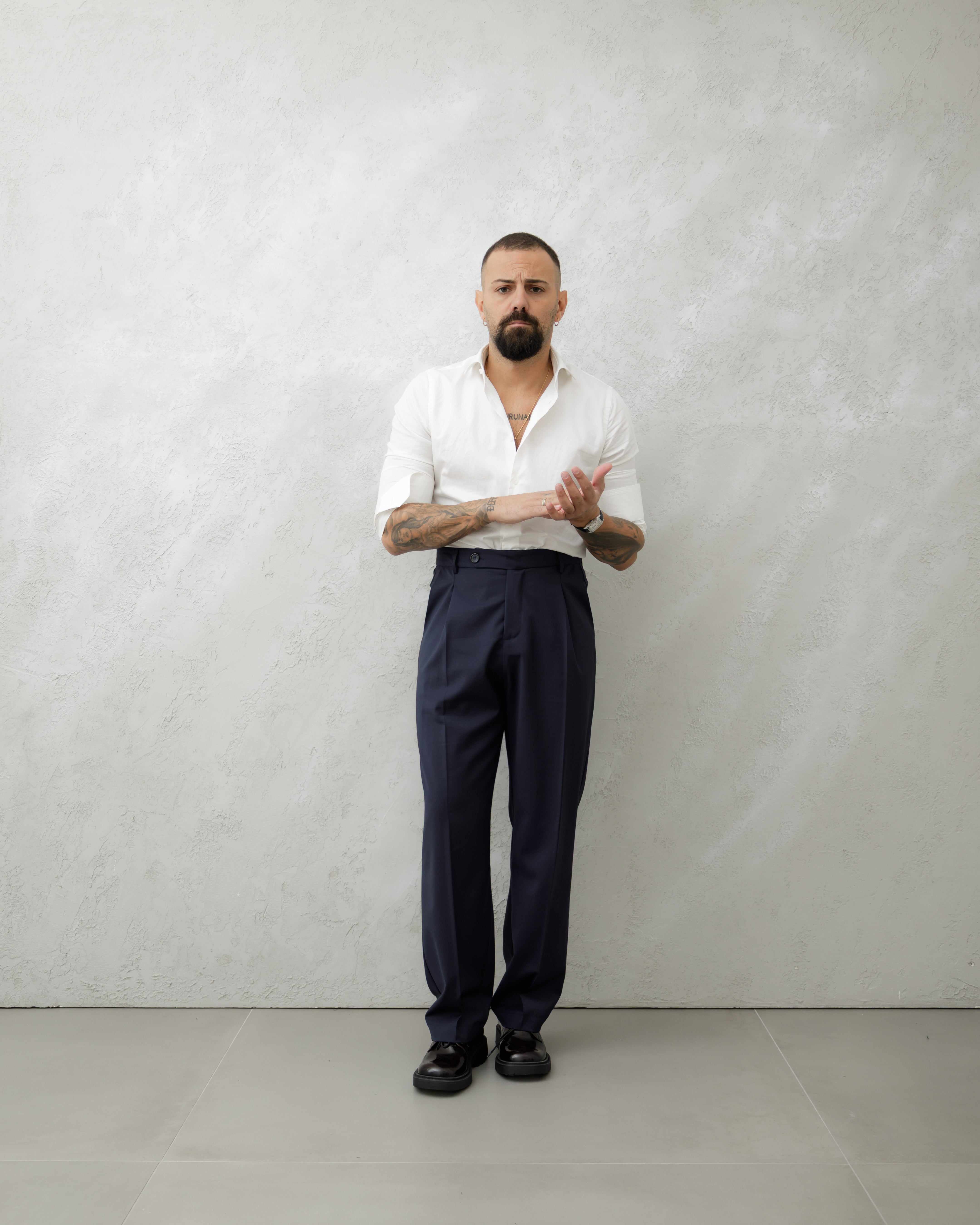 PANTALONE FONDO REGOLARE MA1036 BLU