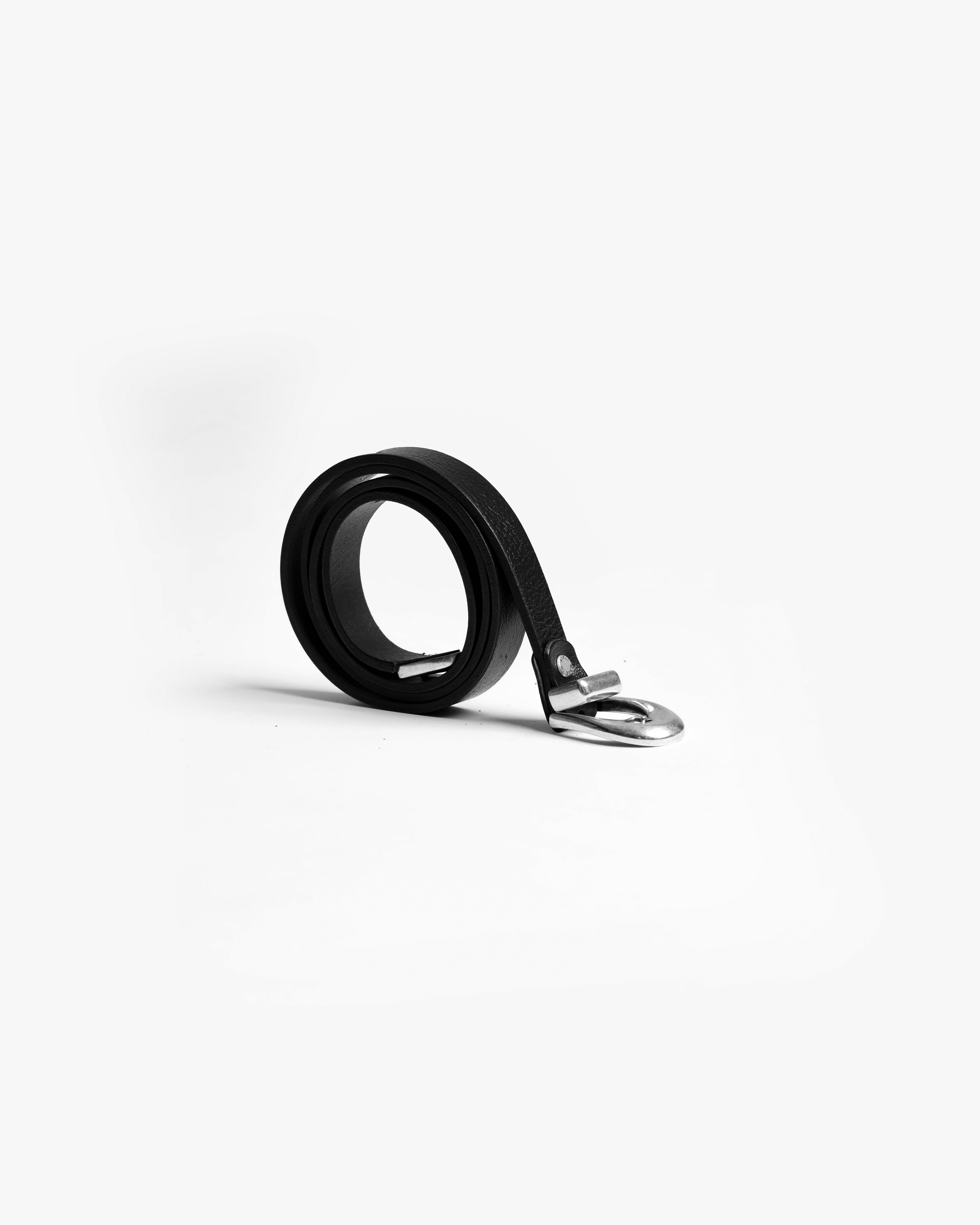 Cintura In Pelle Fibbia Ovale - 2632/20 Nera