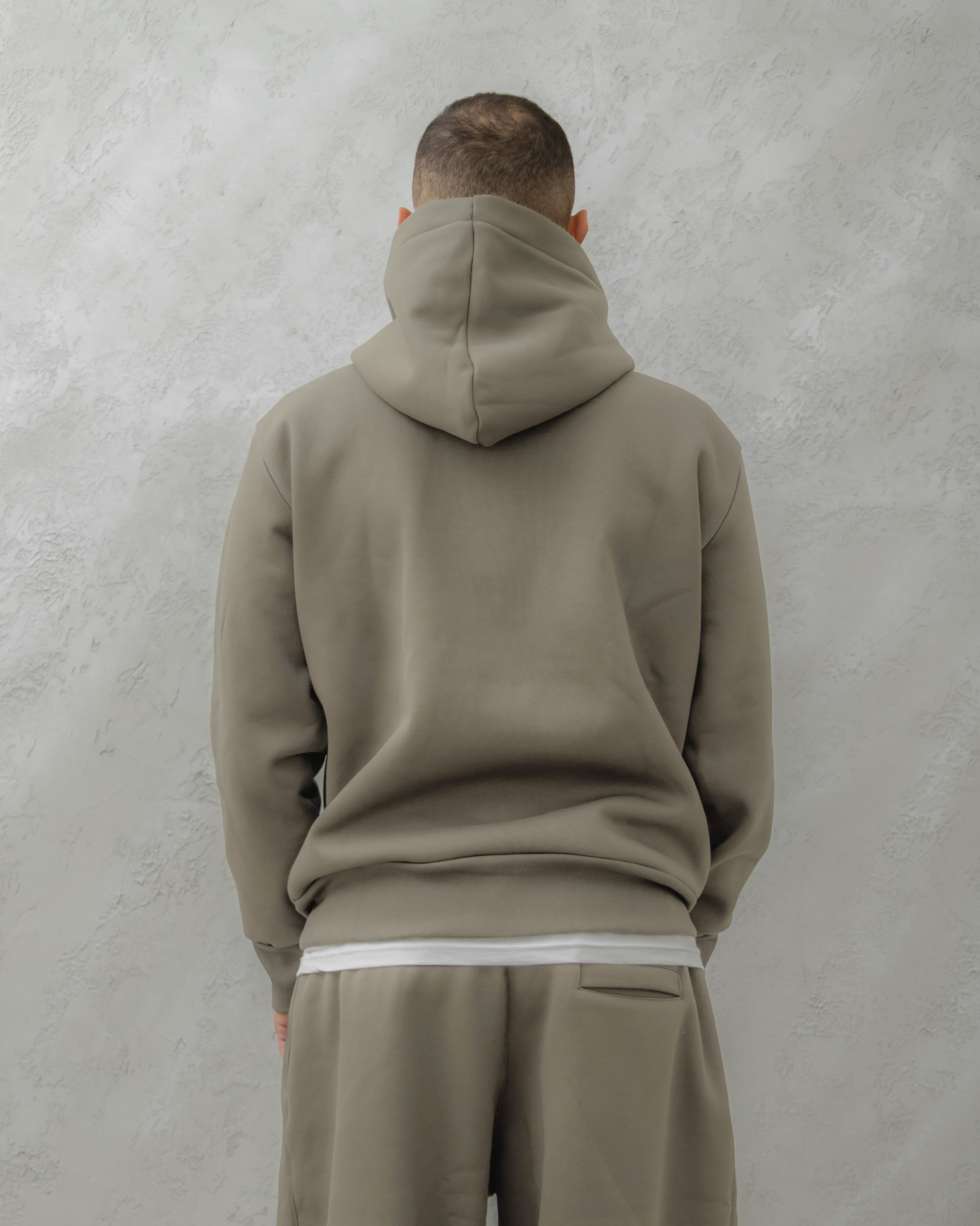 FELPA CON CAPPUCCIO - MA1042 Beige