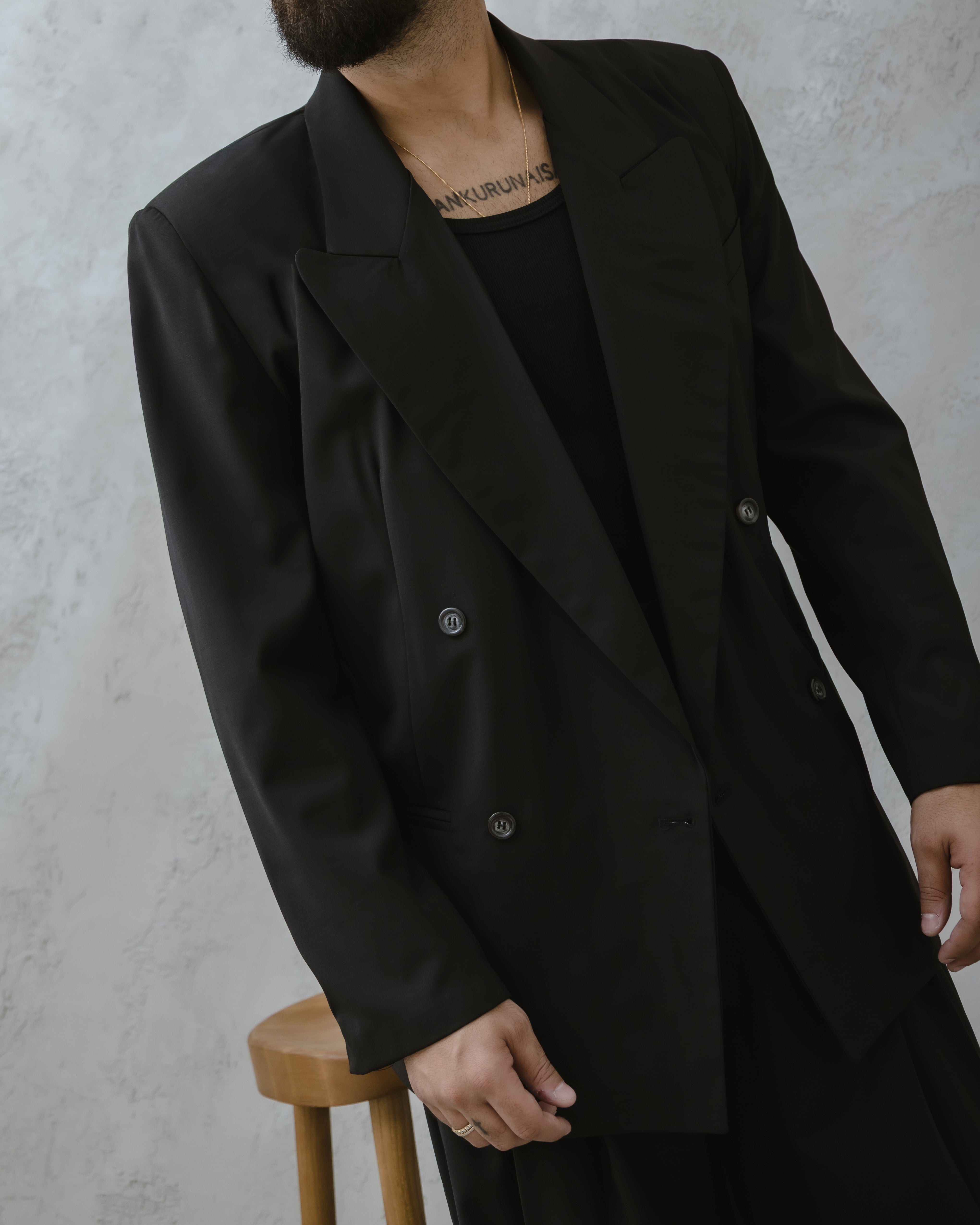 GIACCA LONDRA-MA1027 NERO