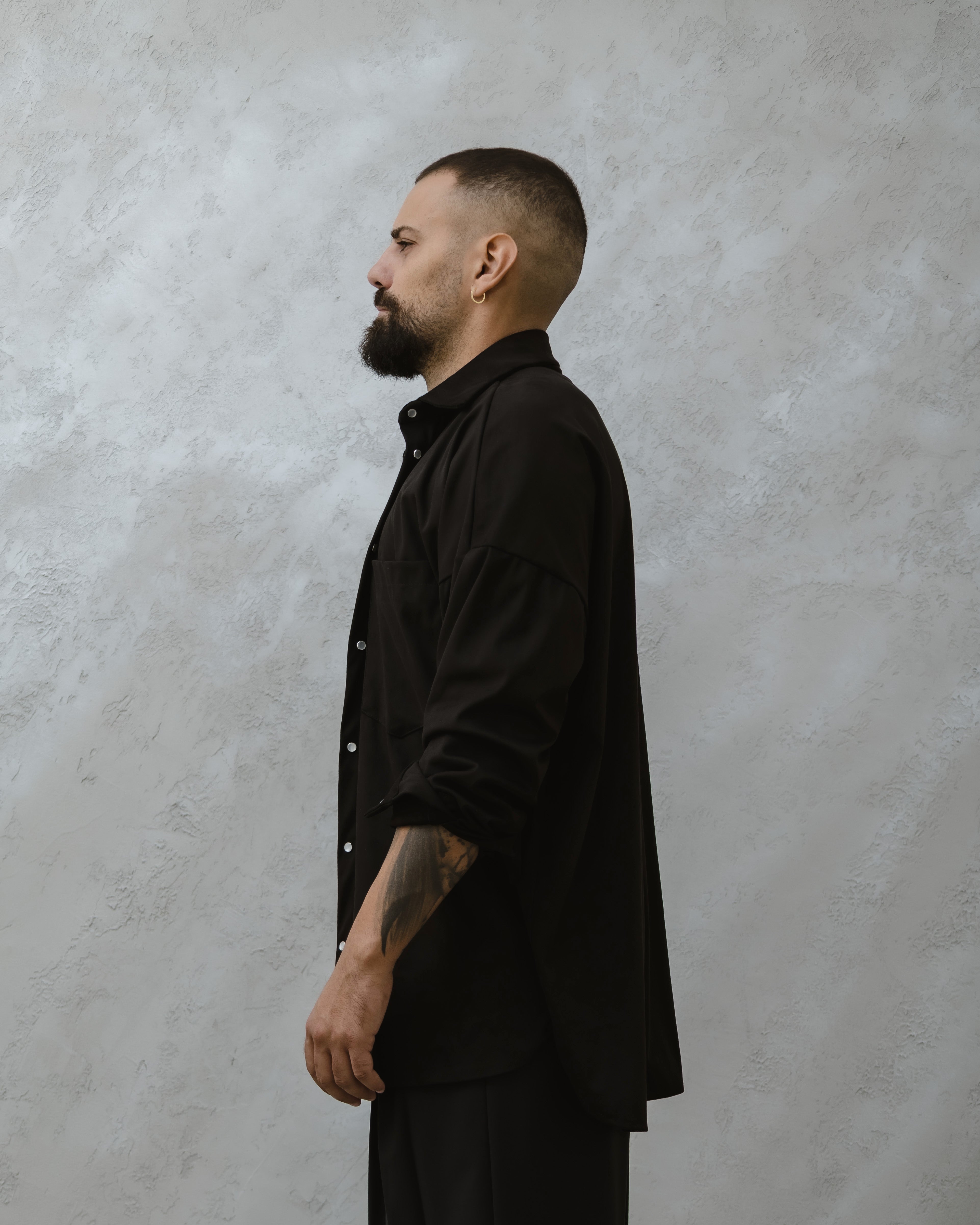 CAMICIA DAINETTO-MA1018 NERO