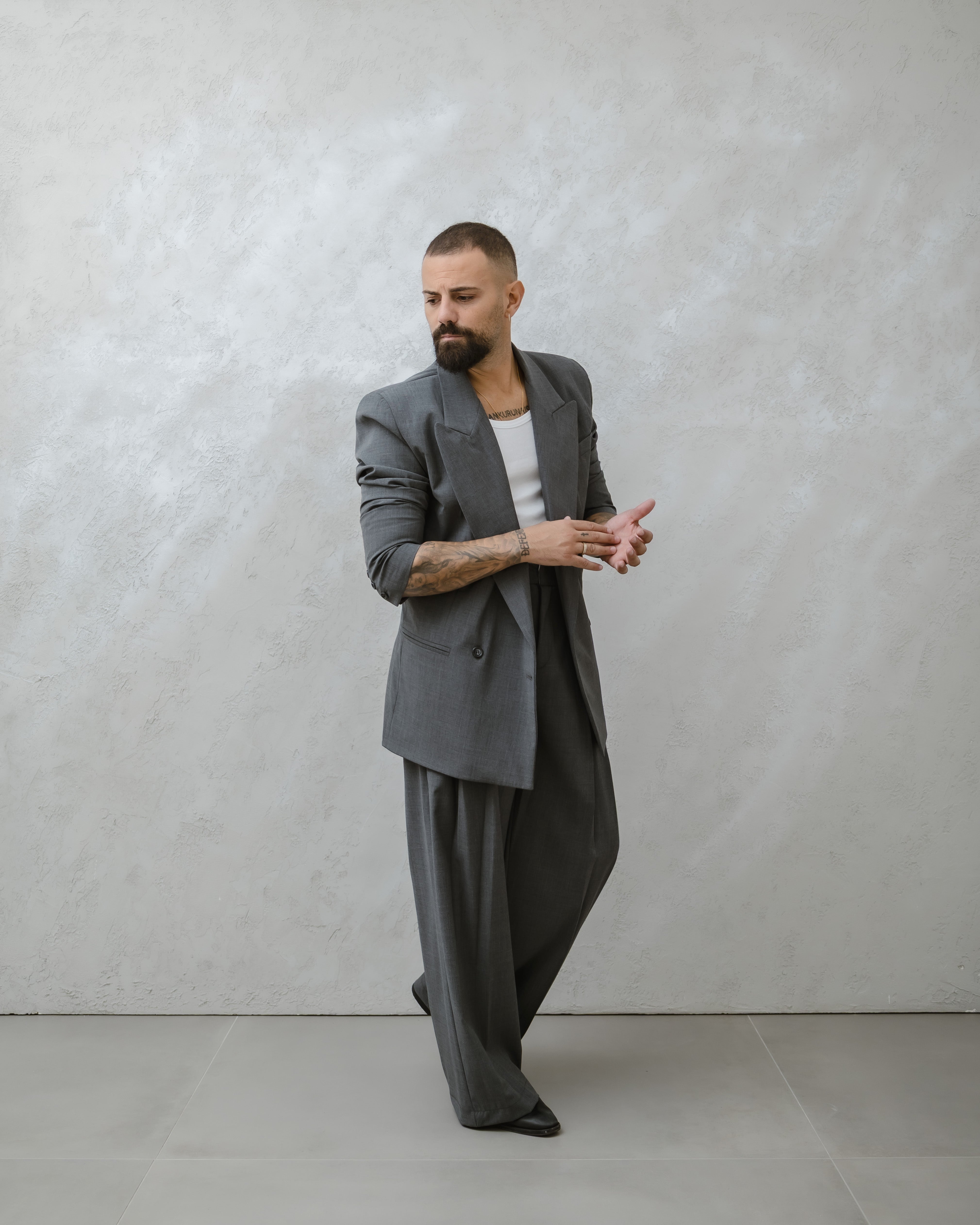 GIACCA LONDRA-MA1027 GRIGIO