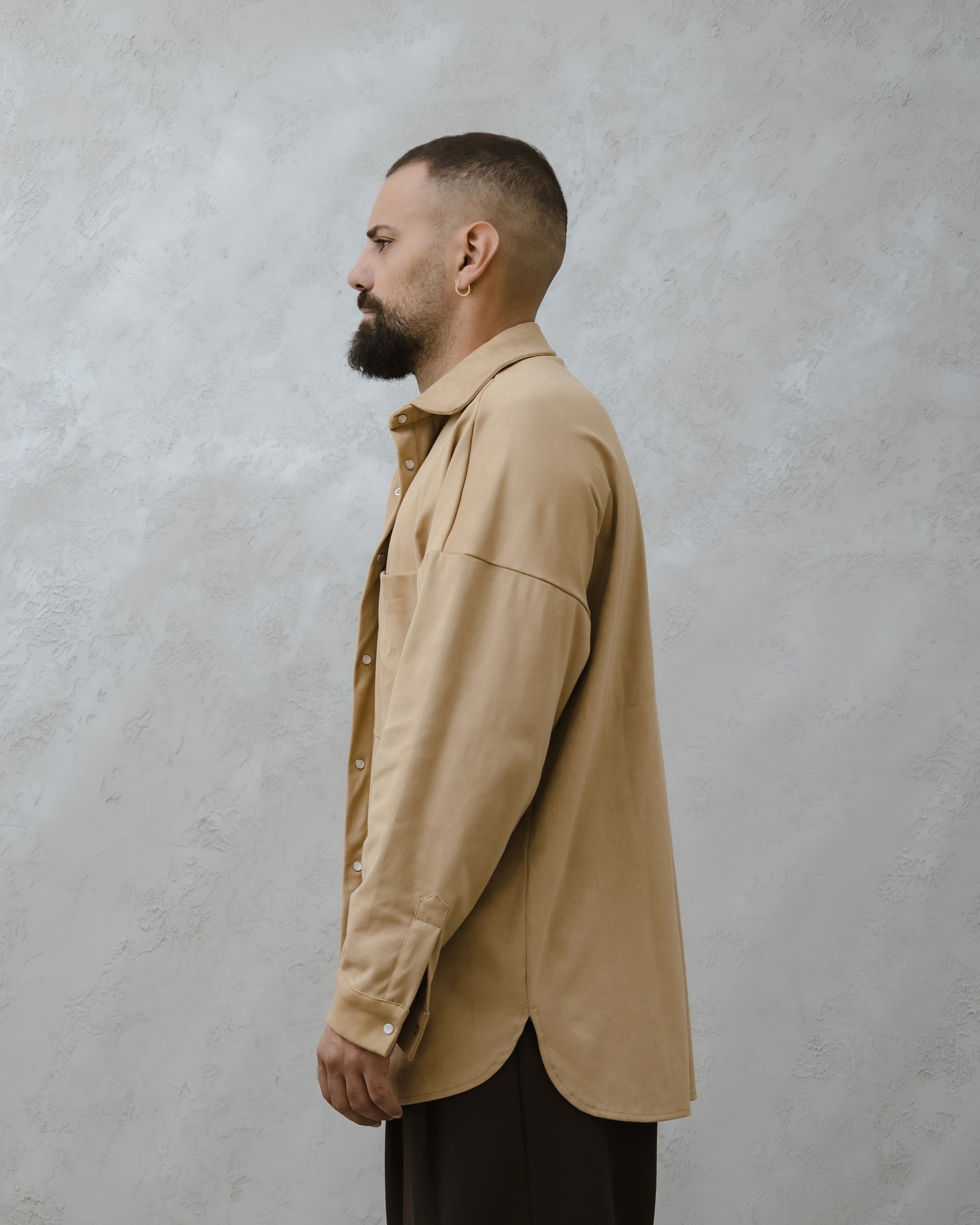 CAMICIA DAINETTO-MA1018 Beige